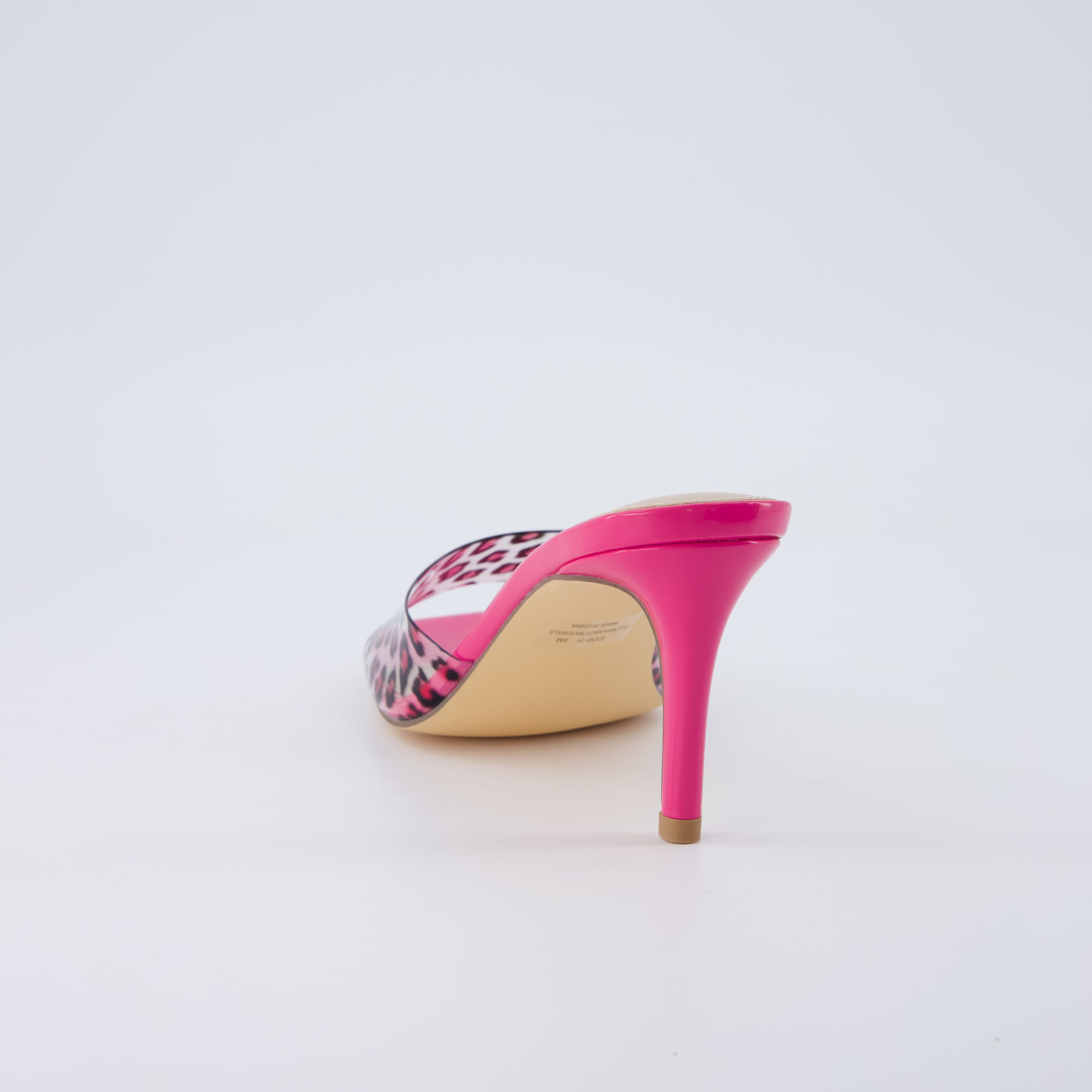 Evie Kitten Heels Pink Leopard