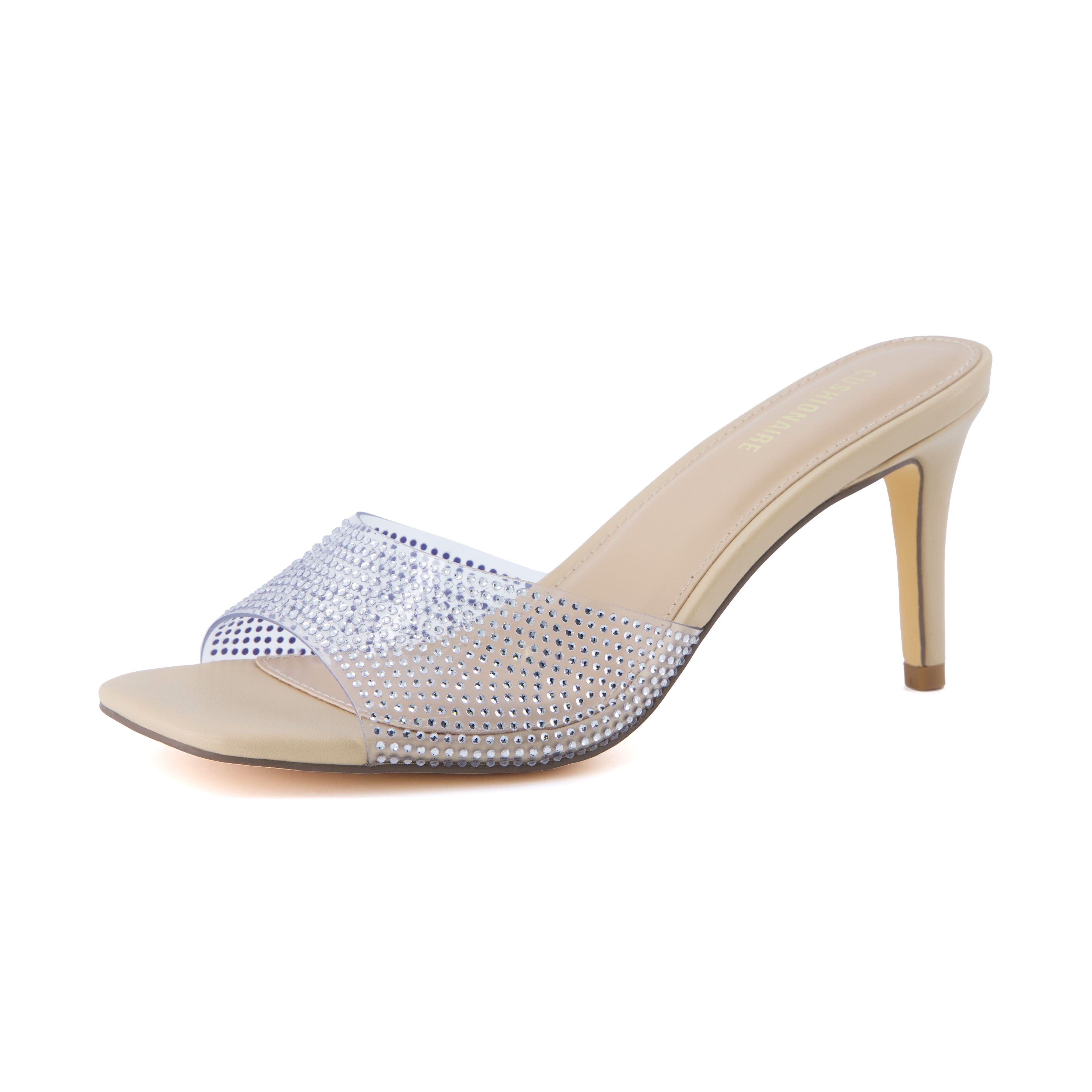 Evie Kitten Heels Crystal Clear