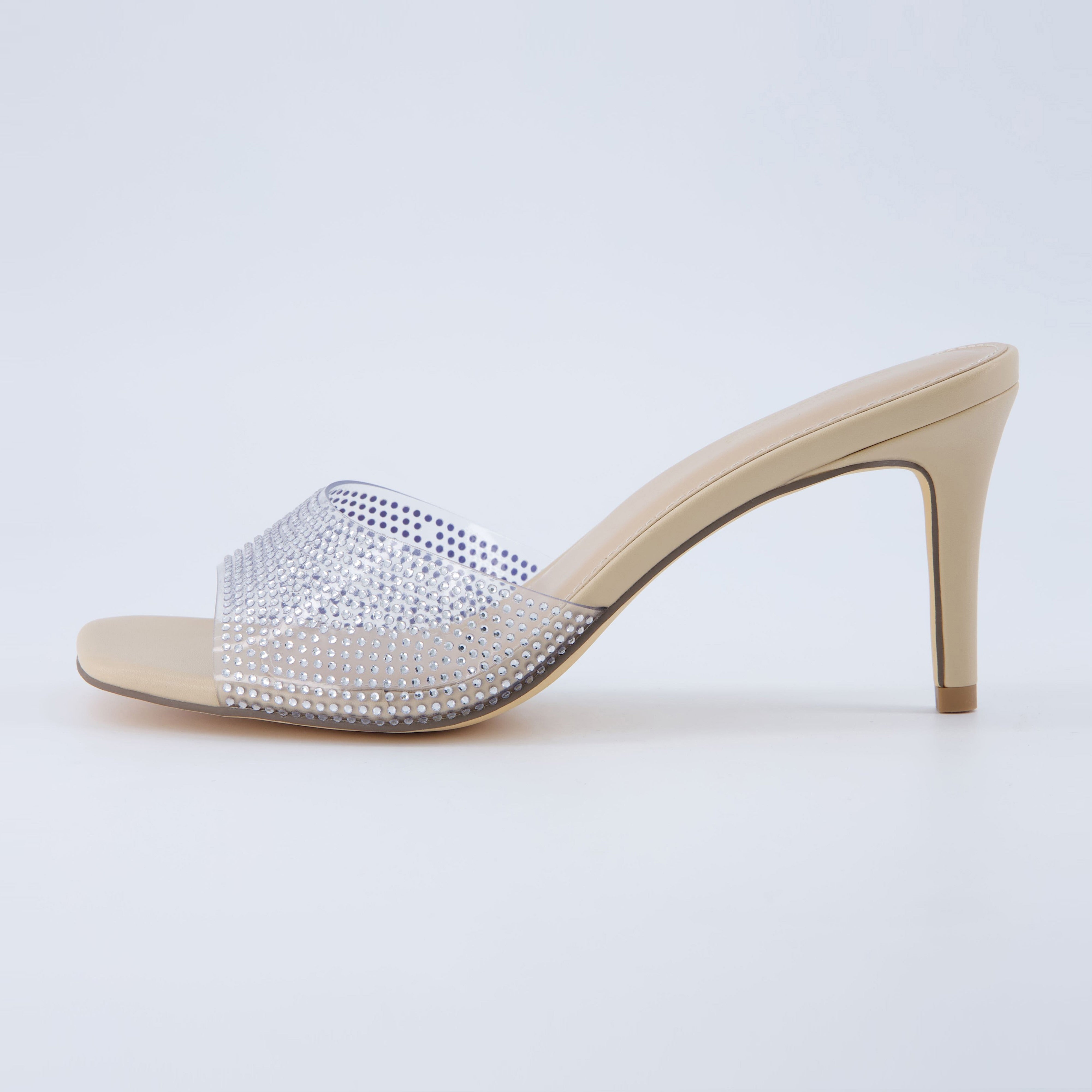 Evie Kitten Heels Crystal Clear