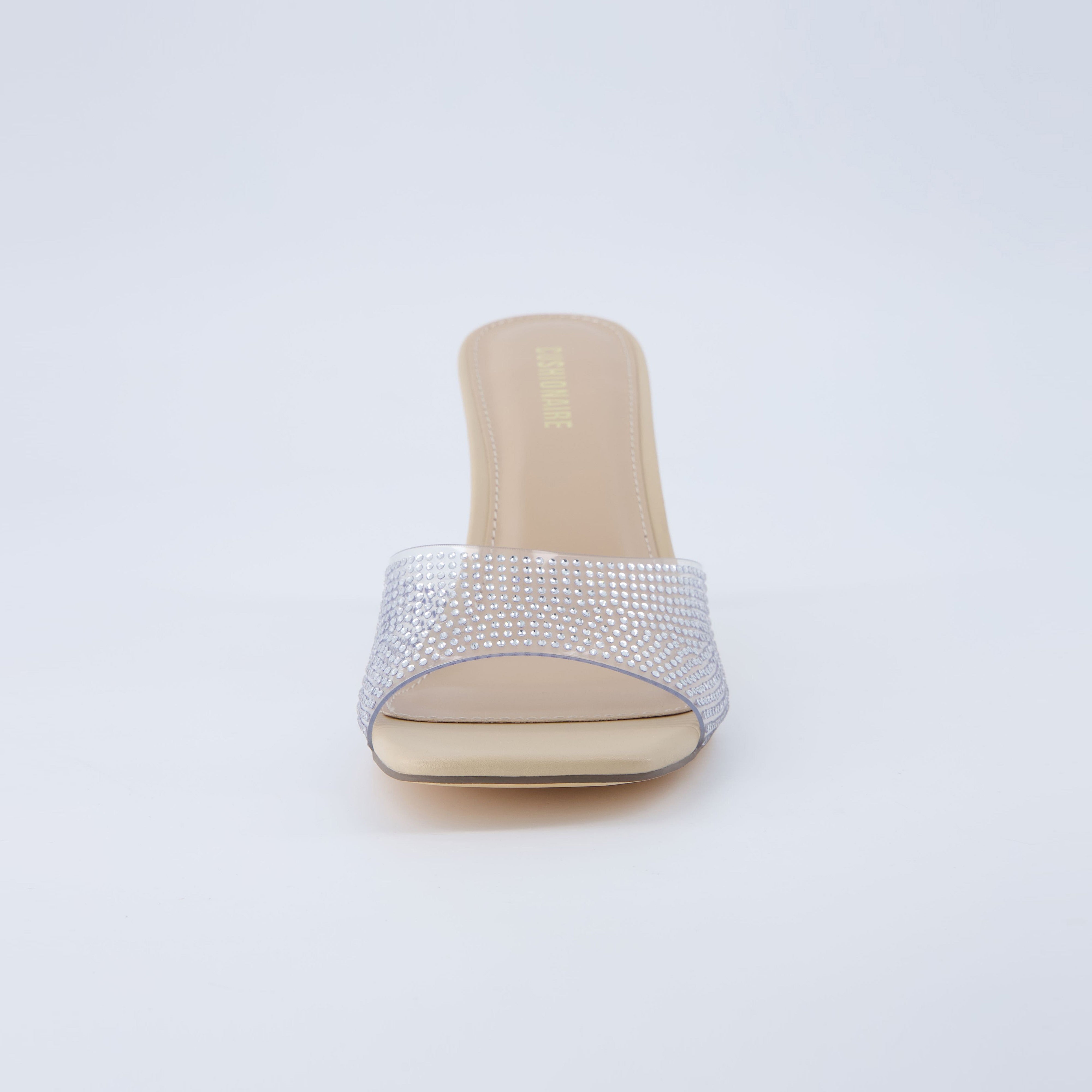 Evie Kitten Heels Crystal Clear