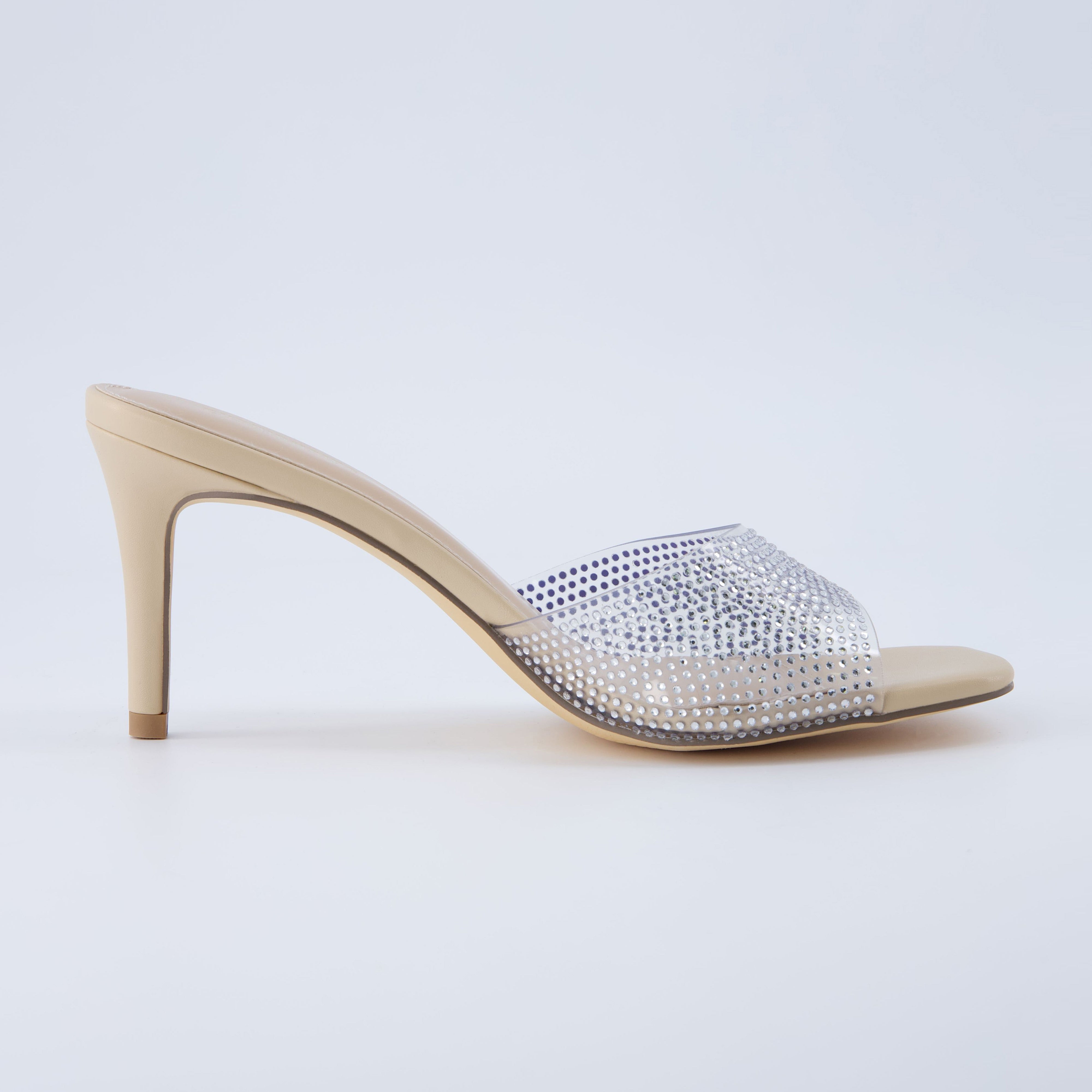 Evie Kitten Heels Crystal Clear