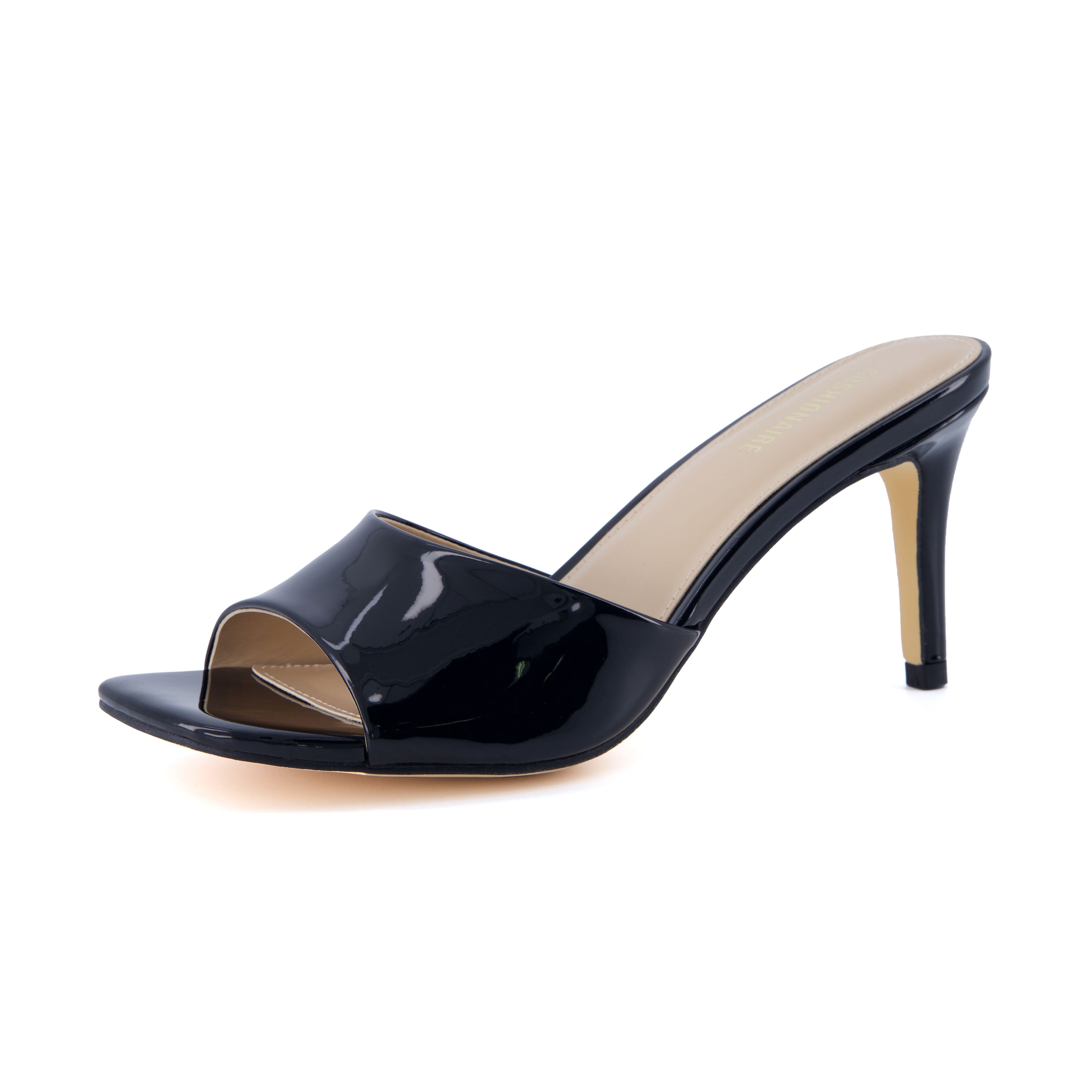 Evie Kitten Heels Black Patent