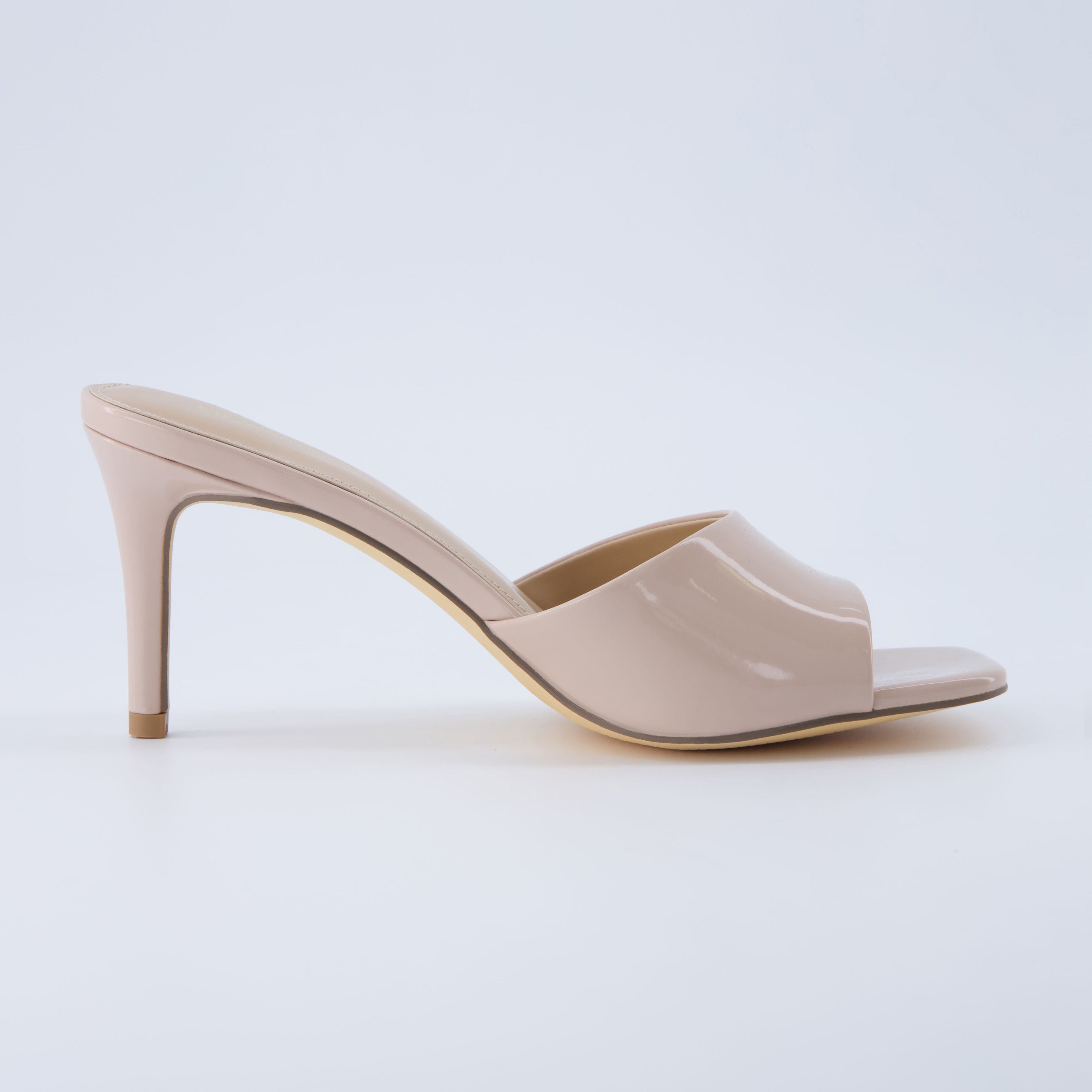 Evie Kitten Heels Nude Patent