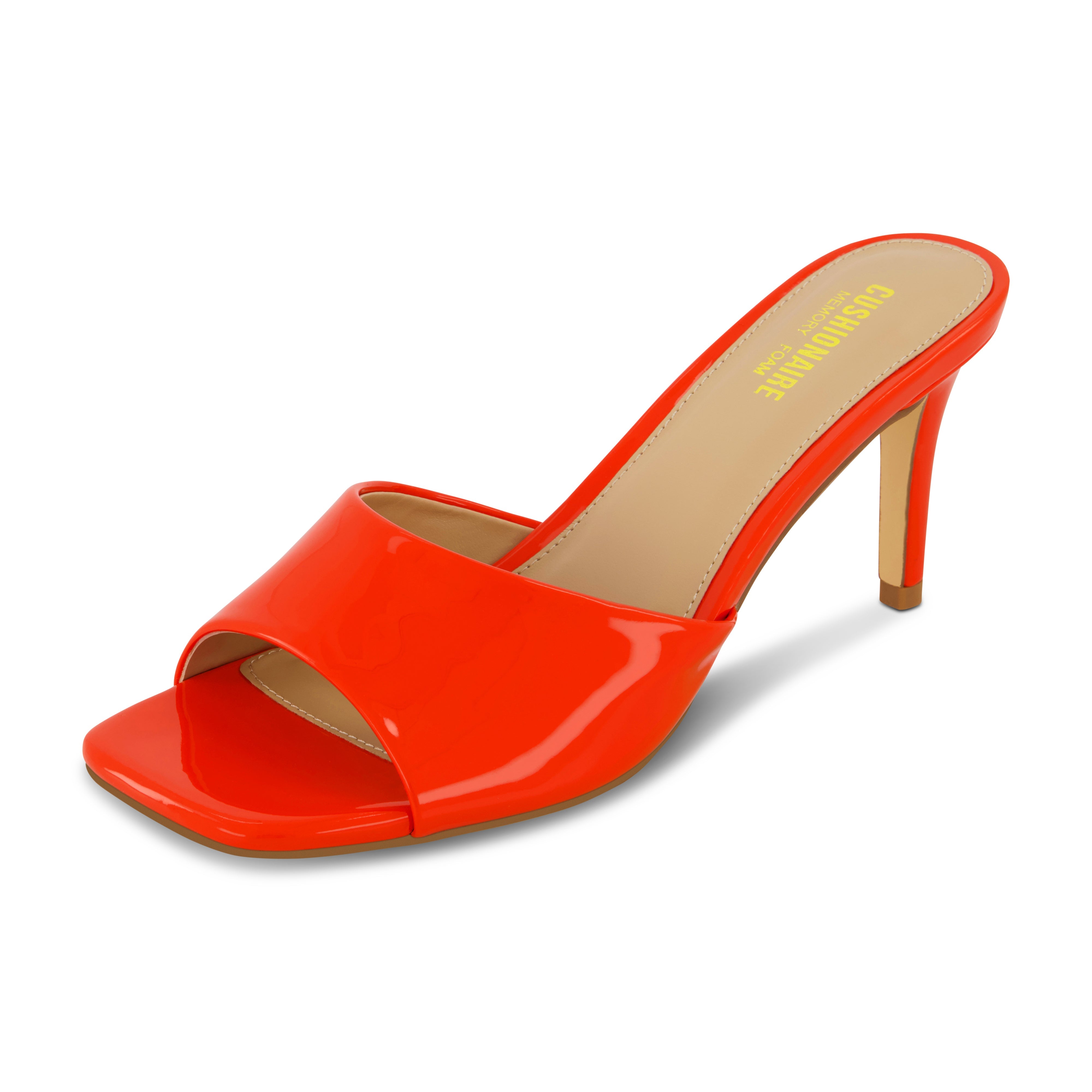 Evie Kitten Heels Orange Patent