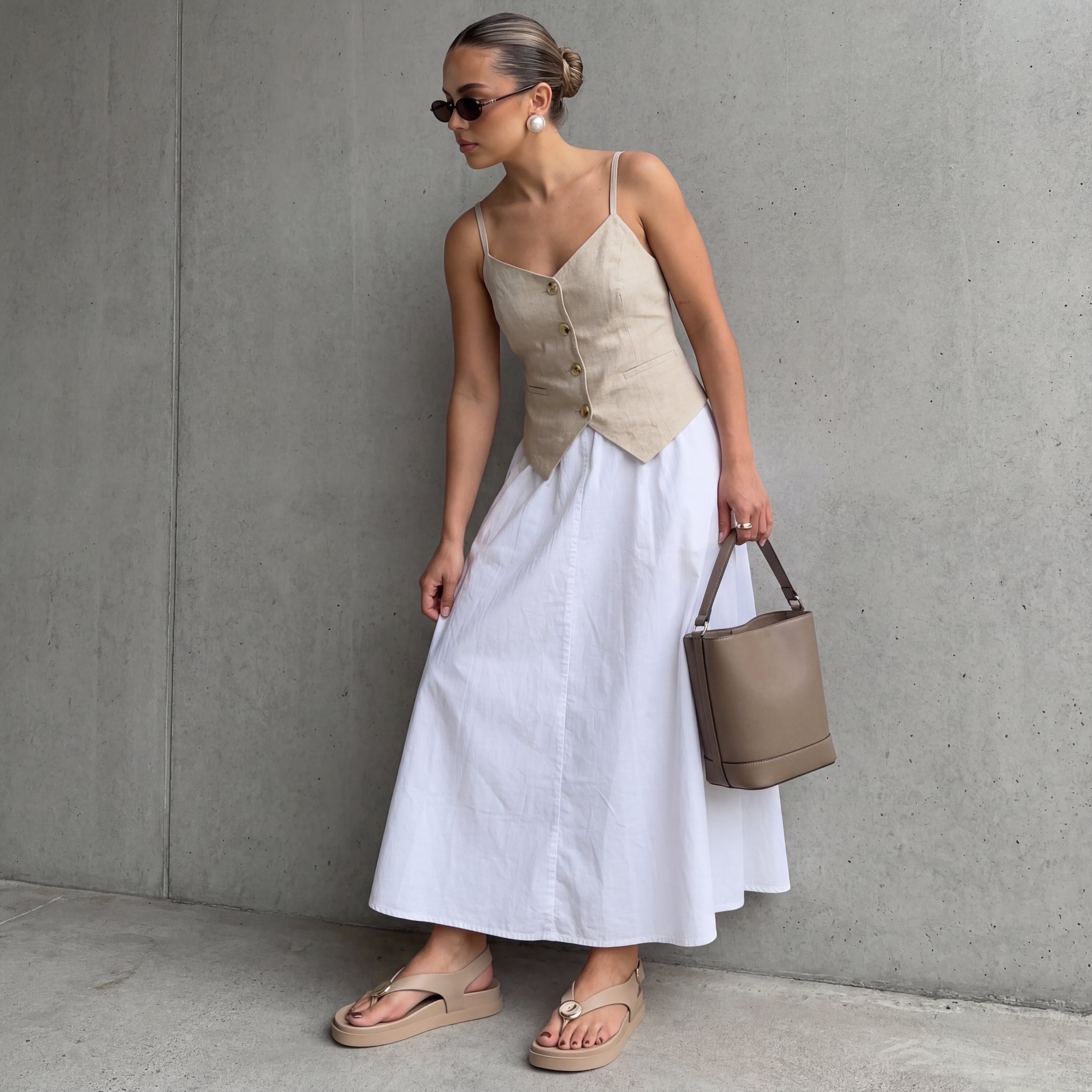 Expo Thong Sandals Tan