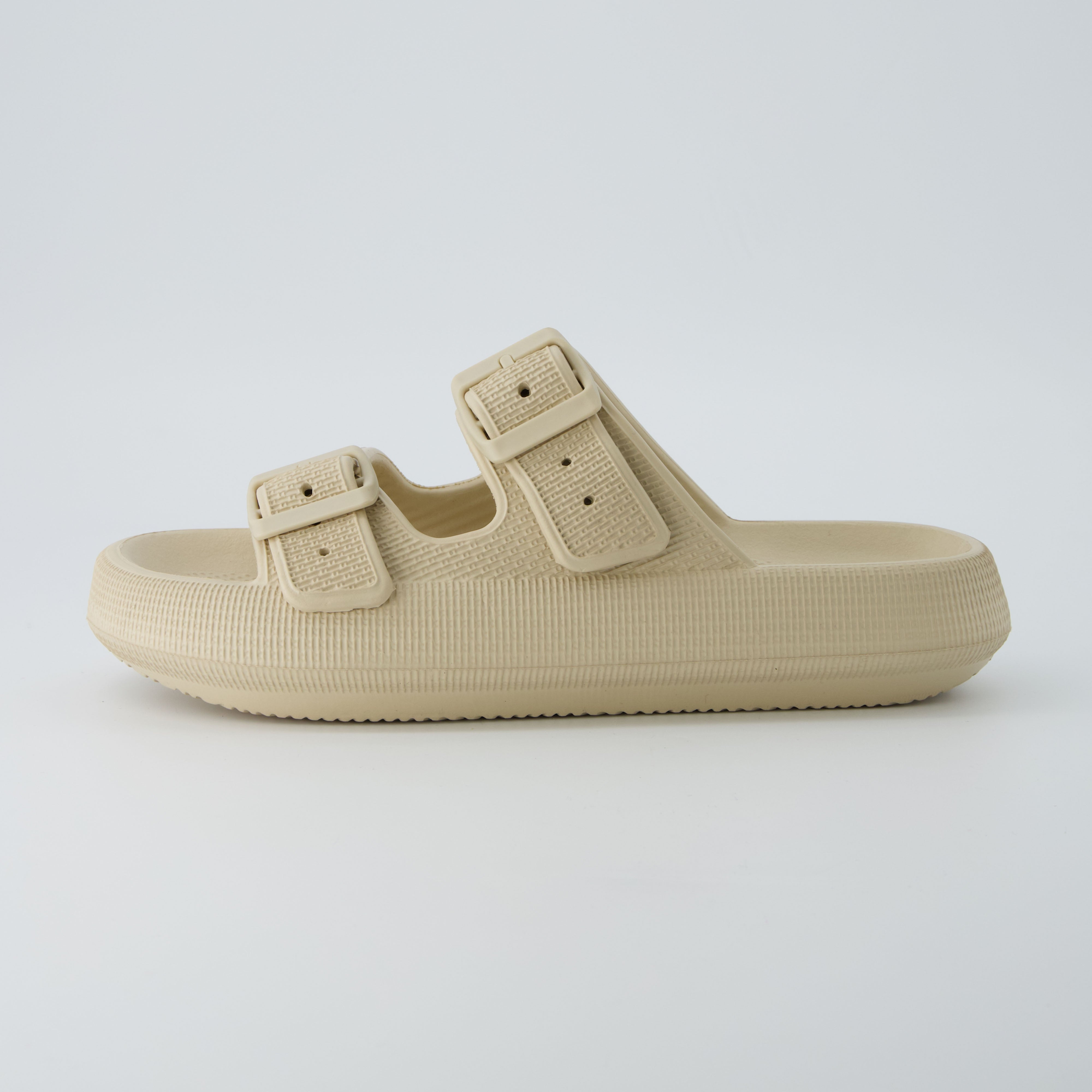 Fame Two Band Cloud Slide Khaki