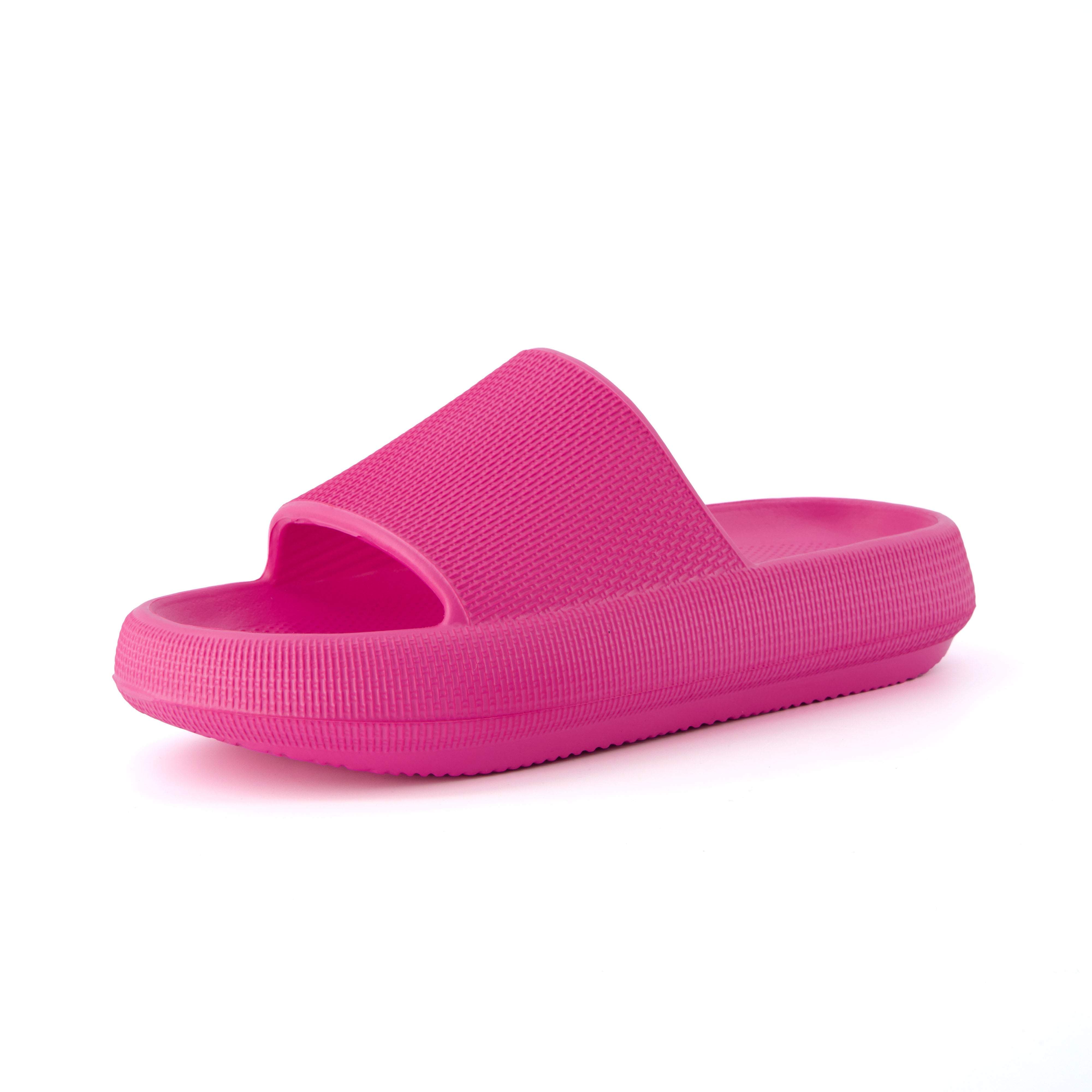 Feather Cloud Slide Hot Pink