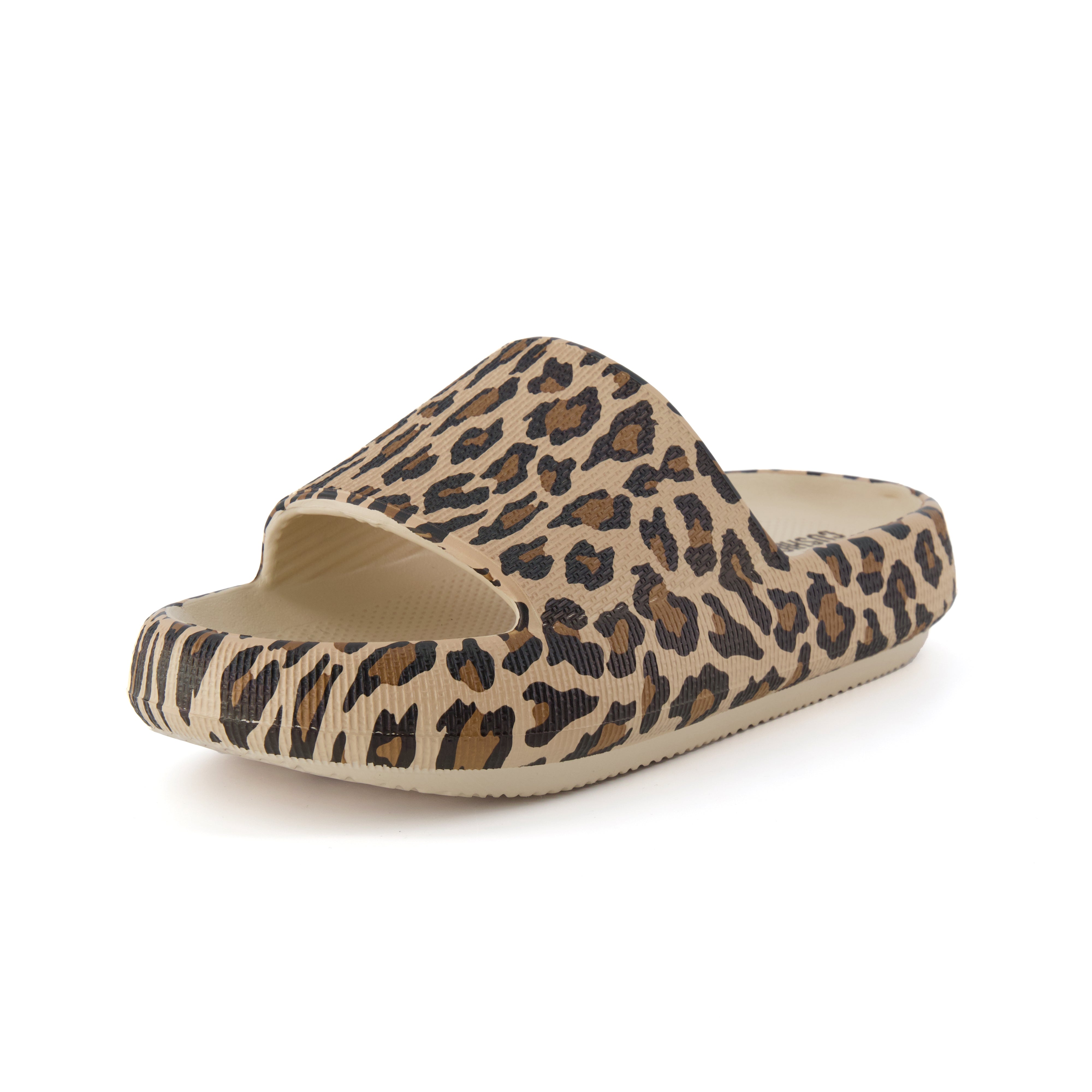 Feather Cloud Slide Leopard