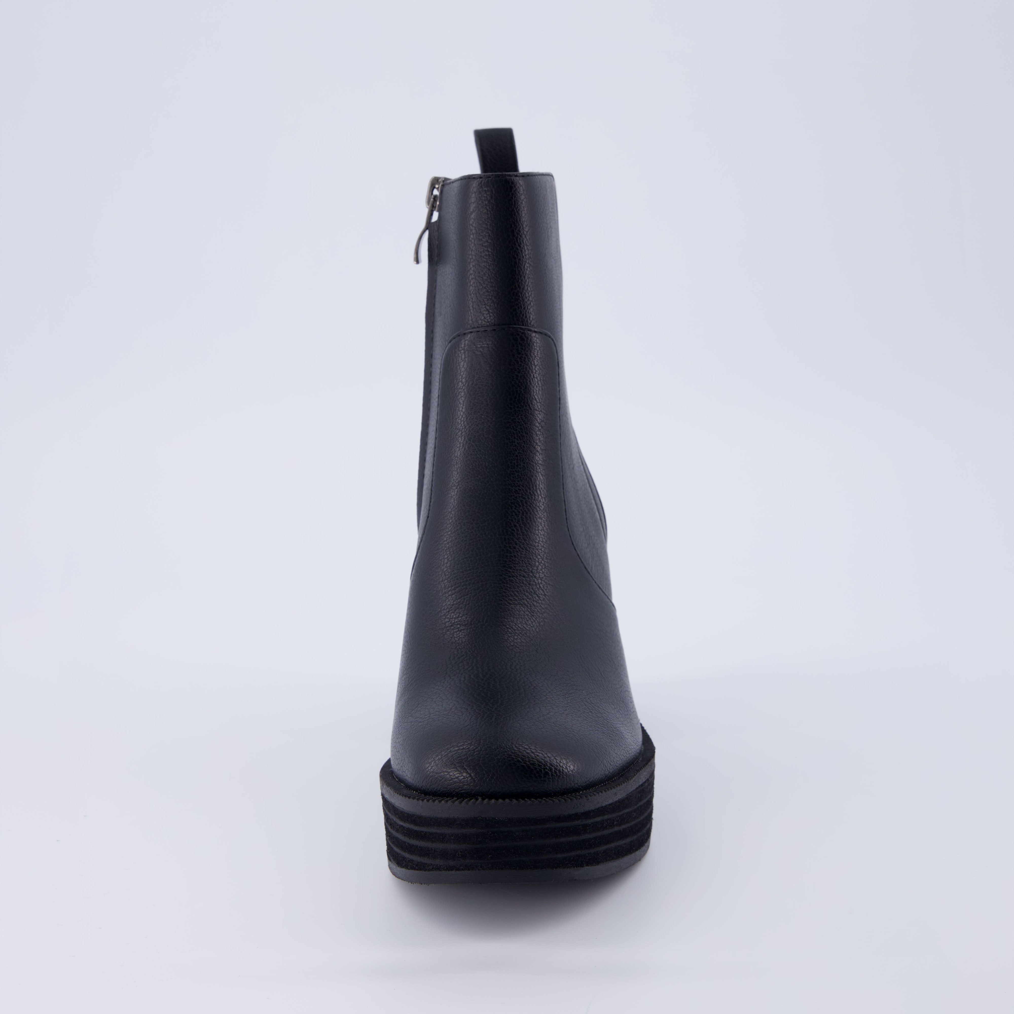 Festival Platform Block Heel Boot Black