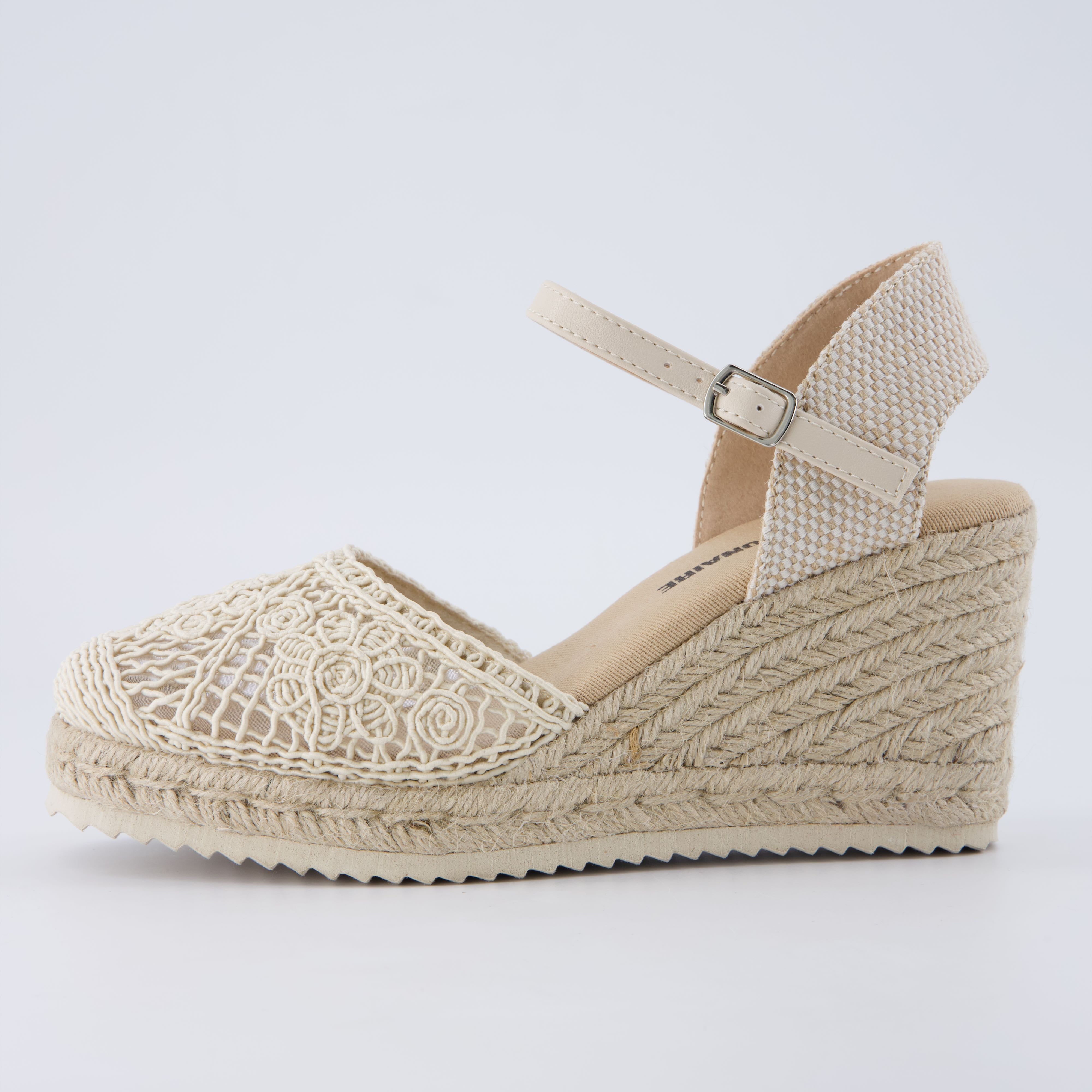 Flora Platform Espadrilles Natural