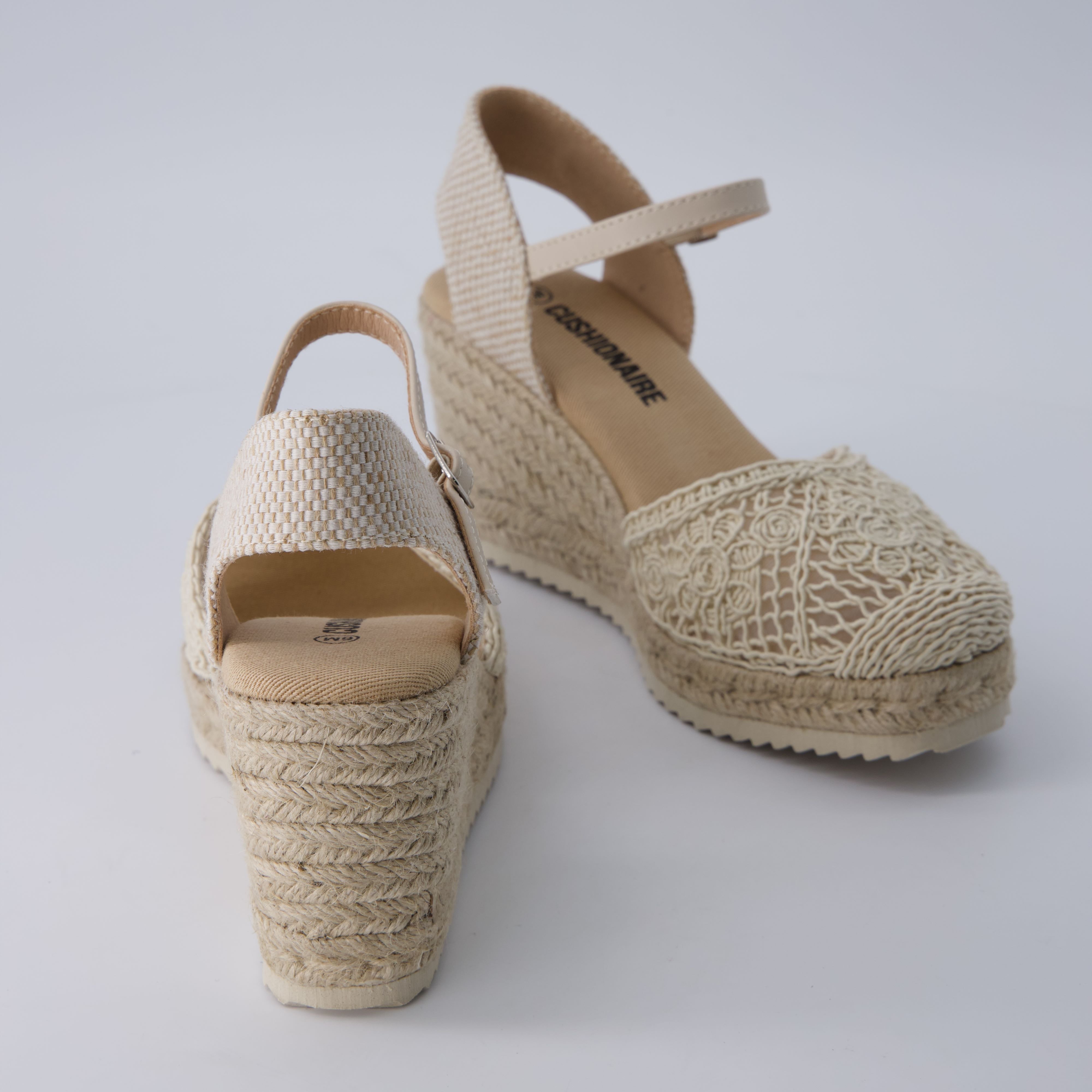 Flora Platform Espadrilles Natural