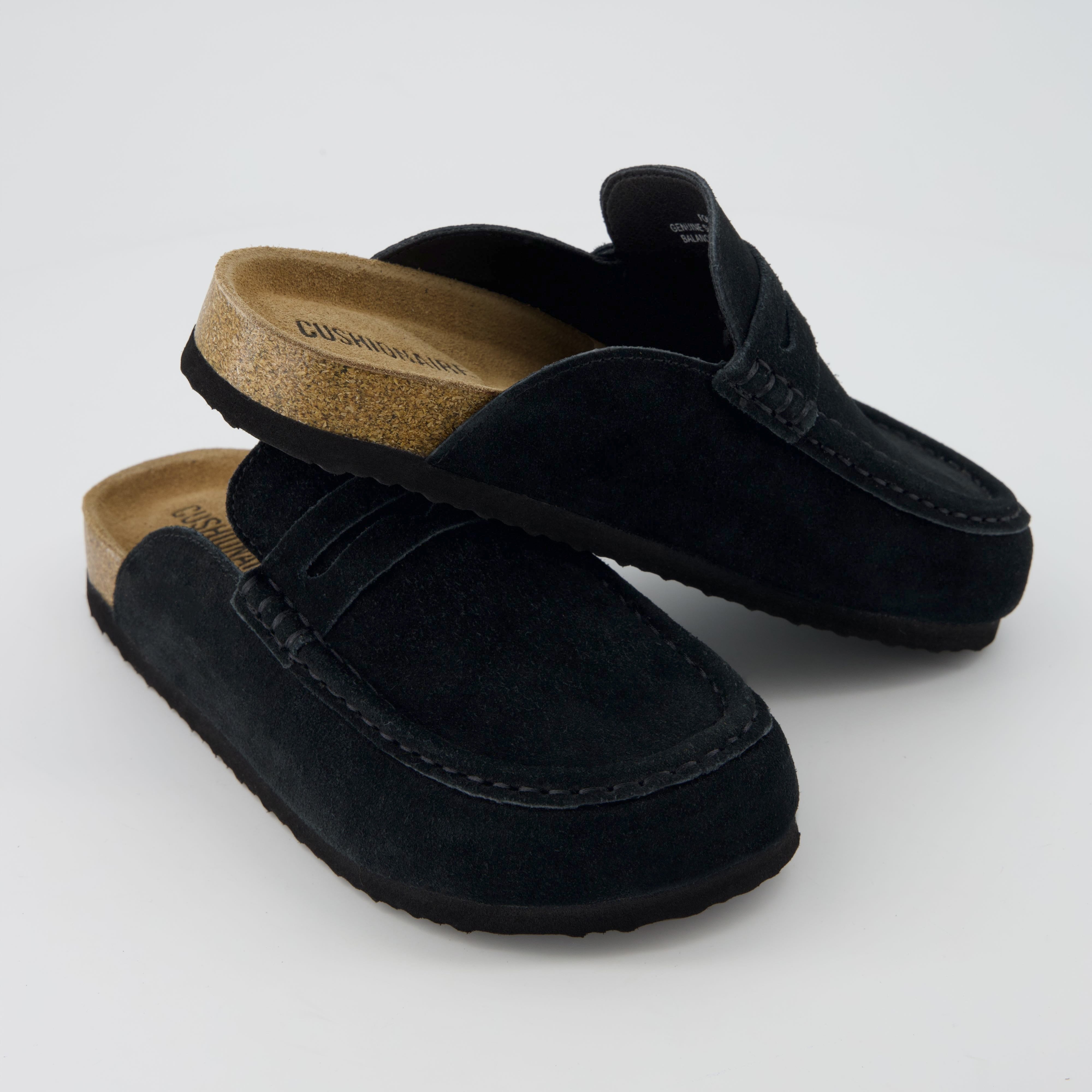 Fondu Leather Clogs Black