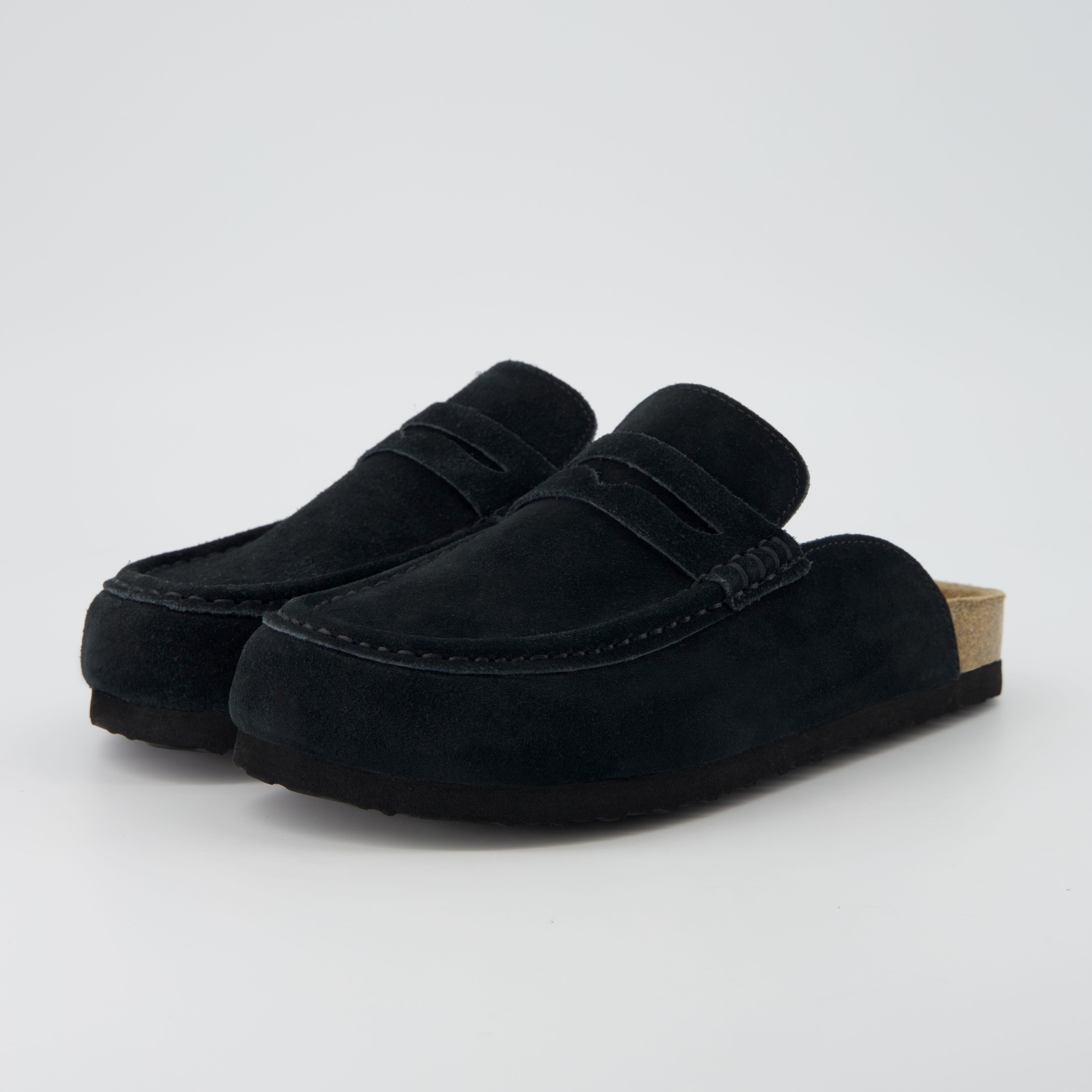 Fondu Leather Clogs Black