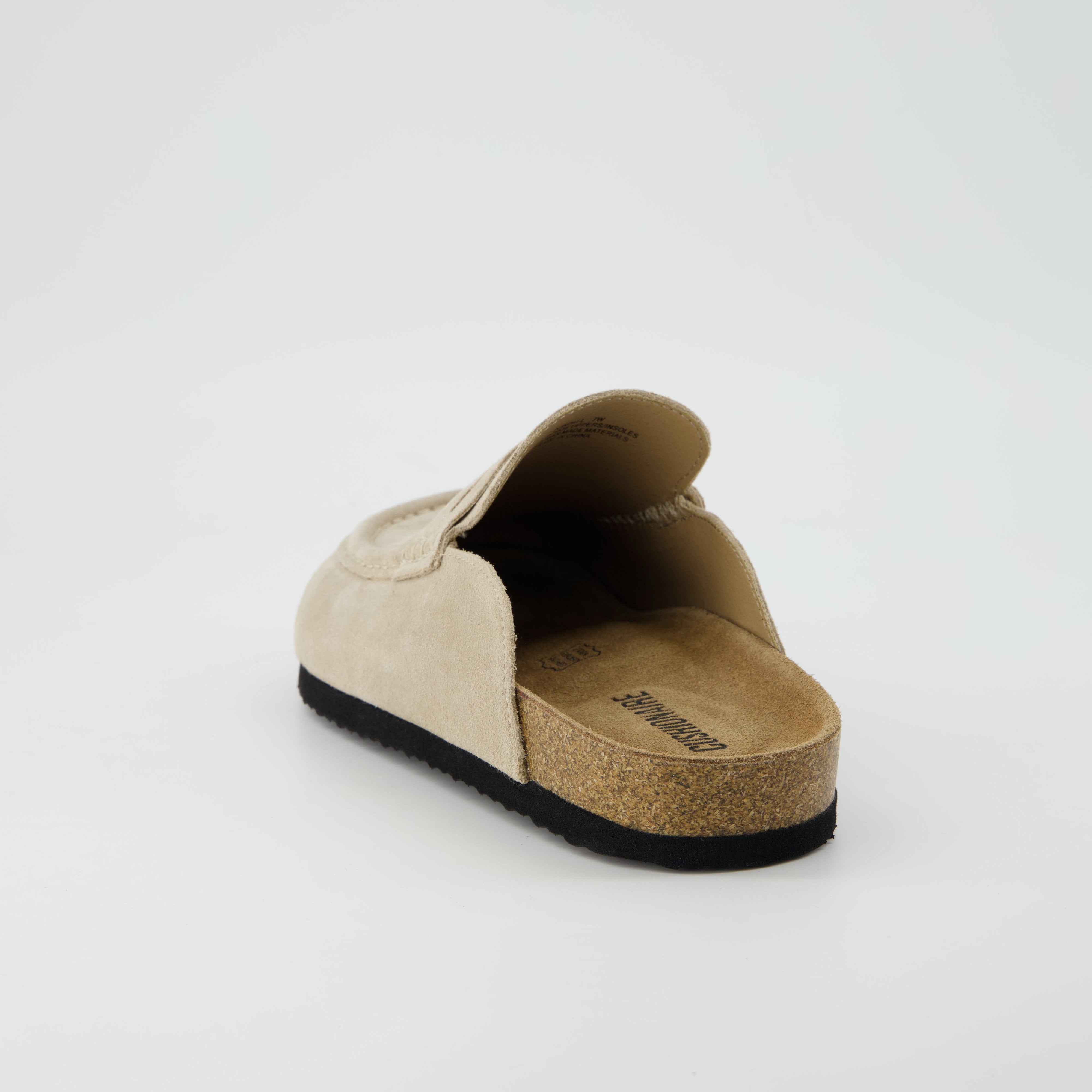 Fondu Leather Clogs Biscuit