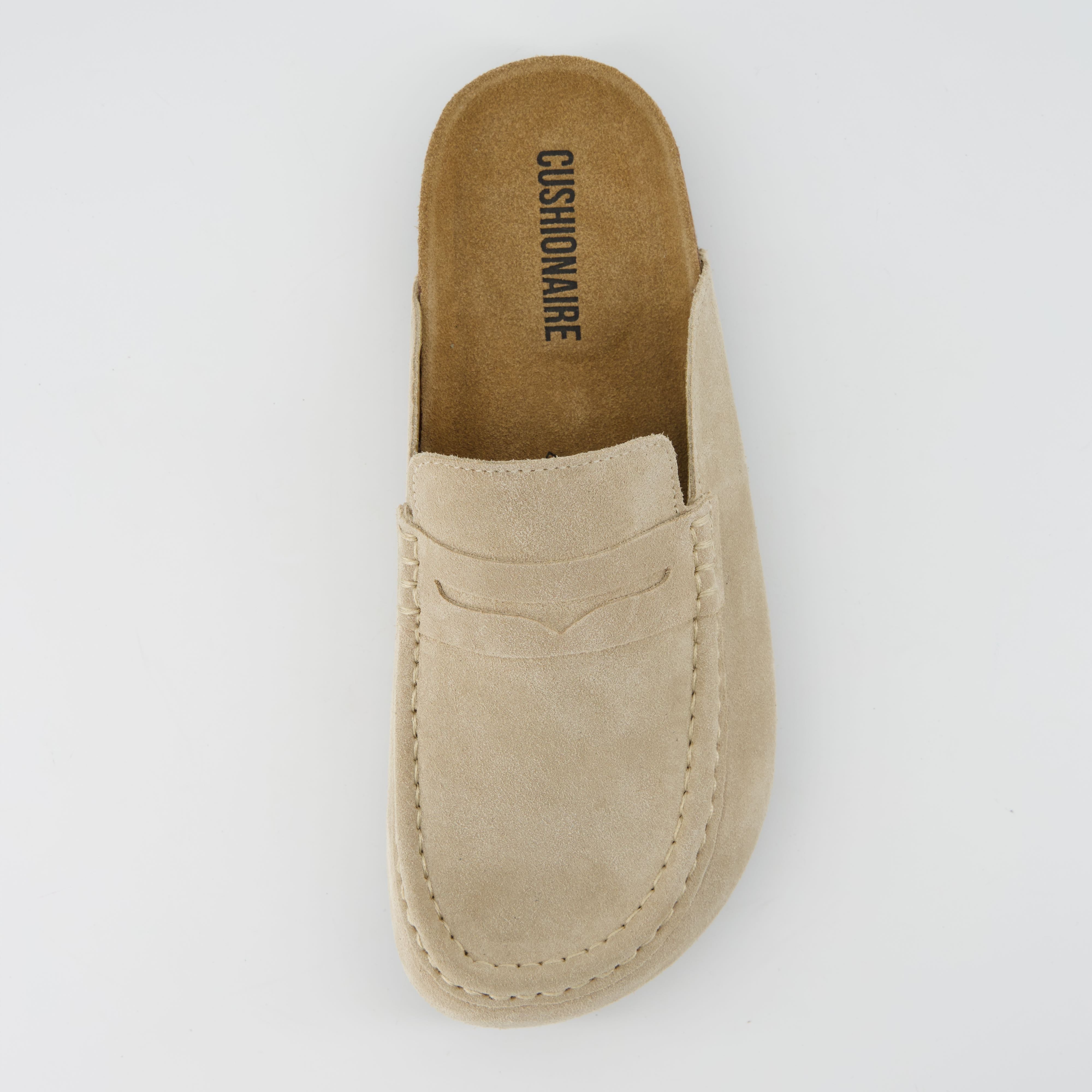 Fondu Leather Clogs Biscuit