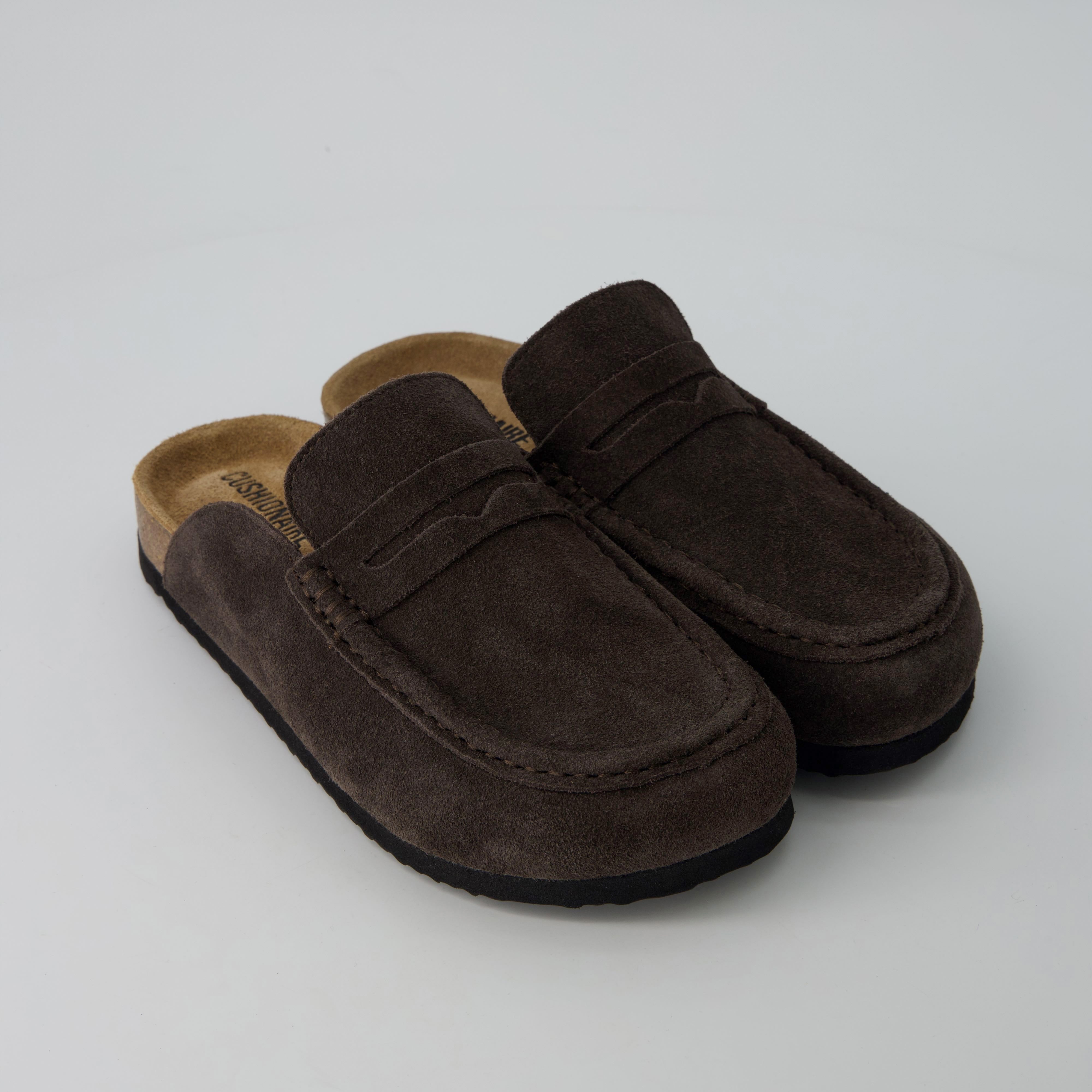 Fondu Leather Clogs Chocolate