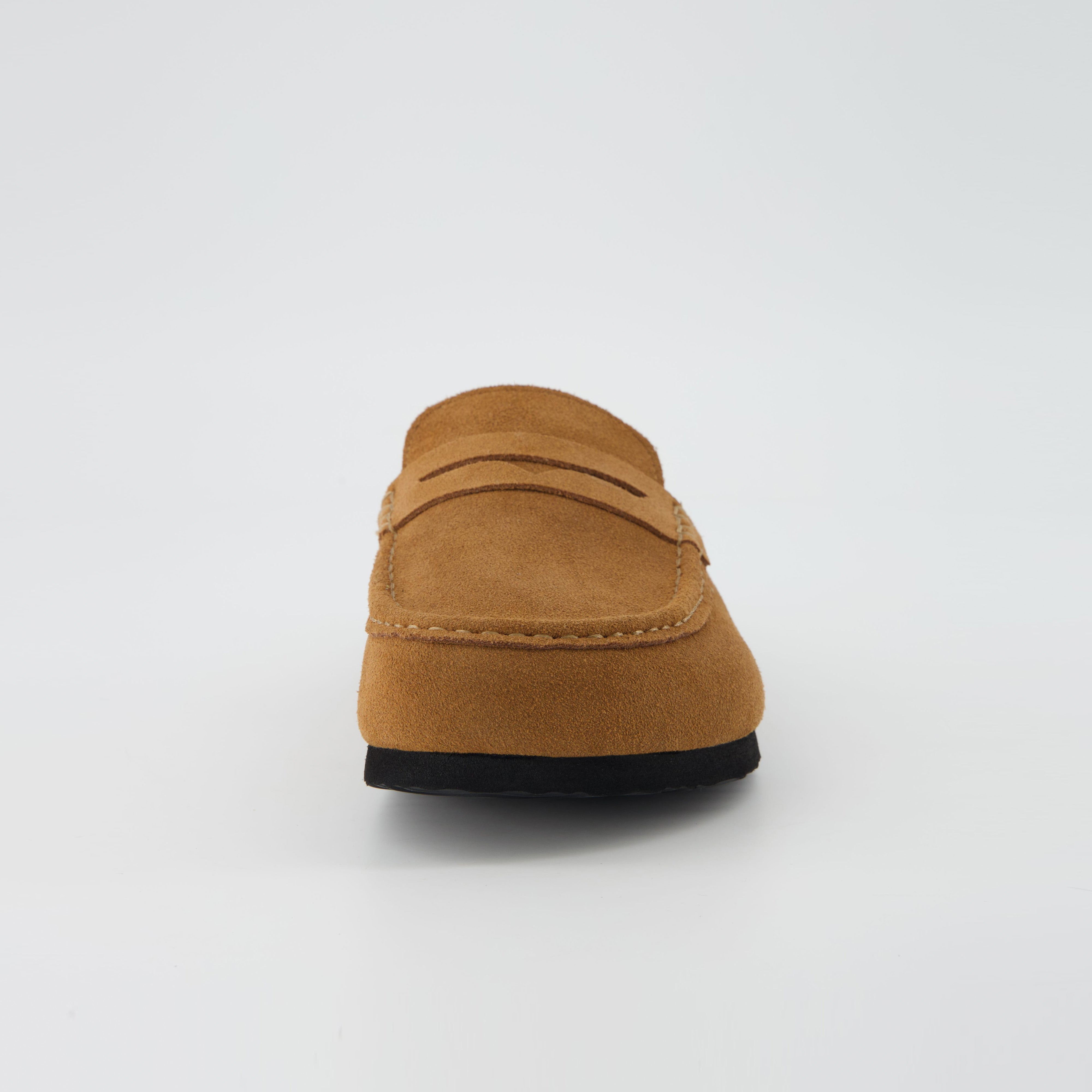 Fondu Leather Clogs Cognac