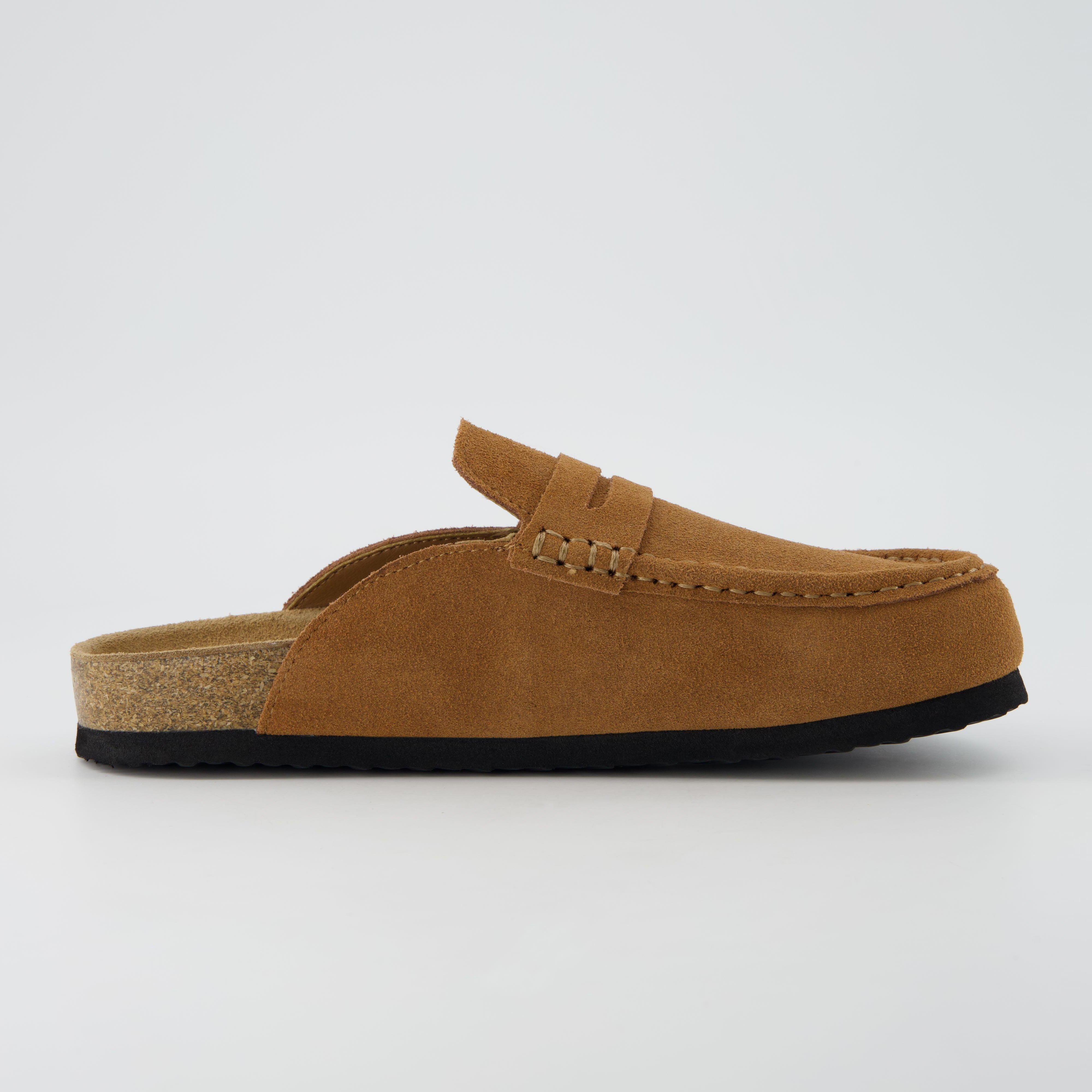 Fondu Leather Clogs Cognac