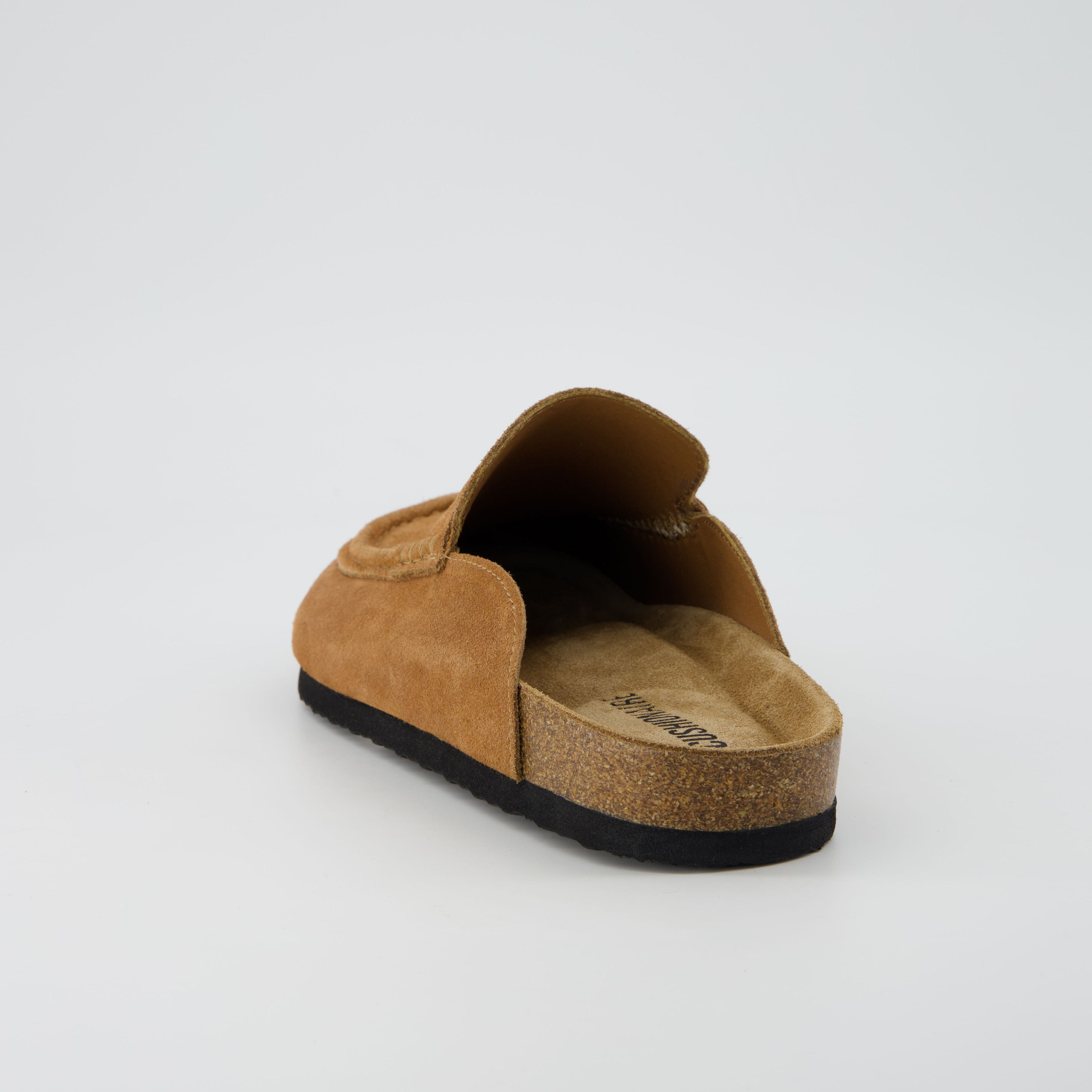 Fondu Leather Clogs Cognac