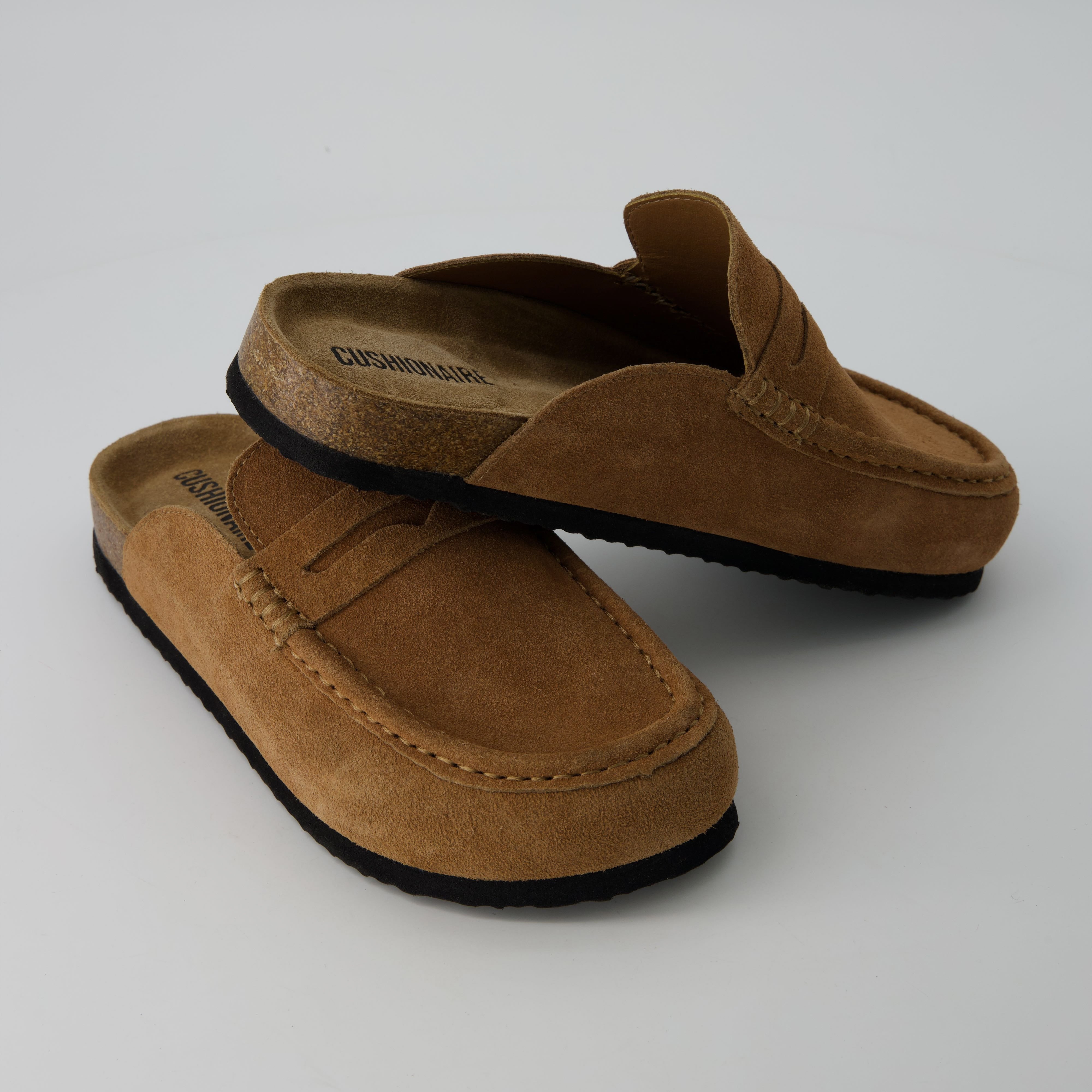 Fondu Leather Clogs Cognac