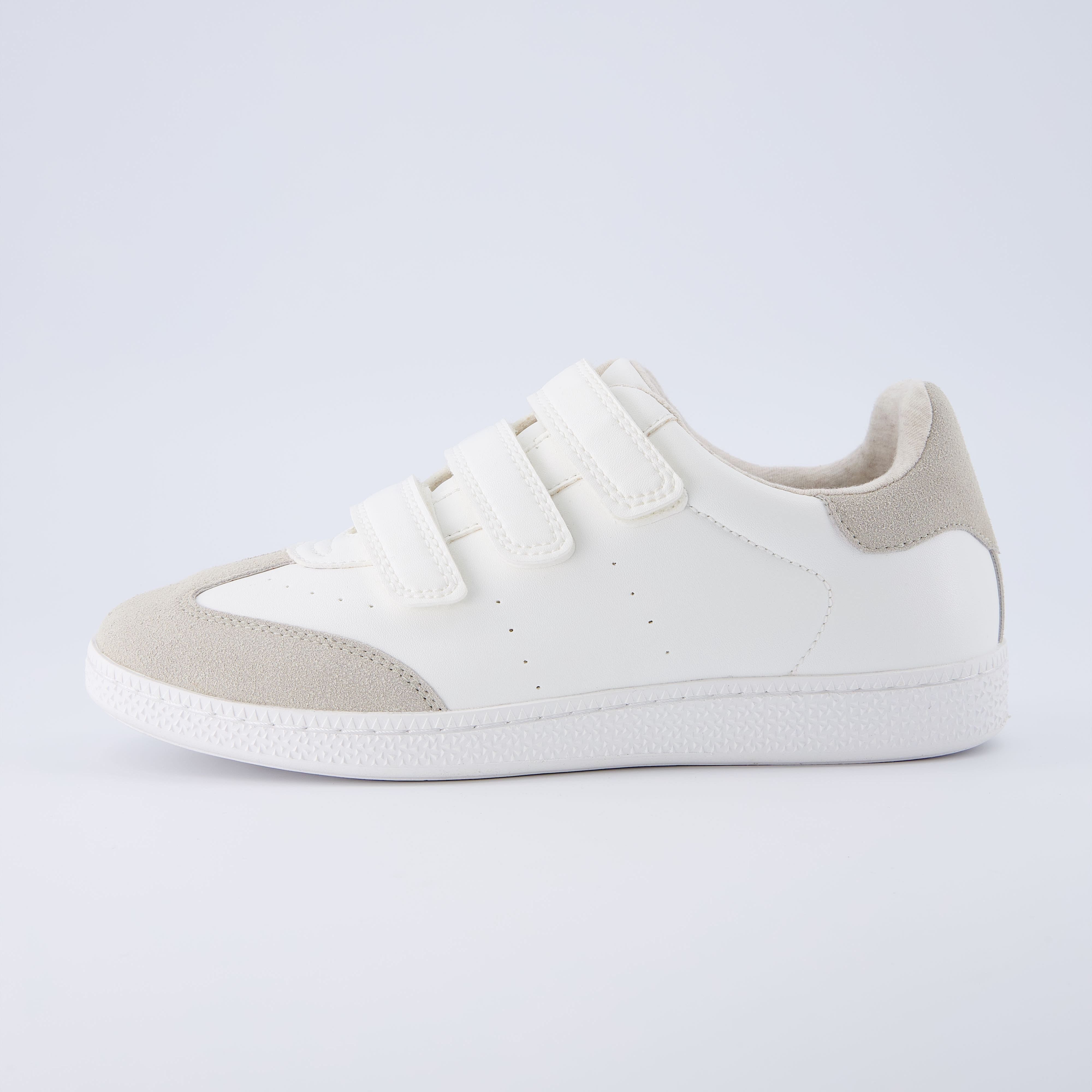 Fondue Velcro Sneaker White Grey