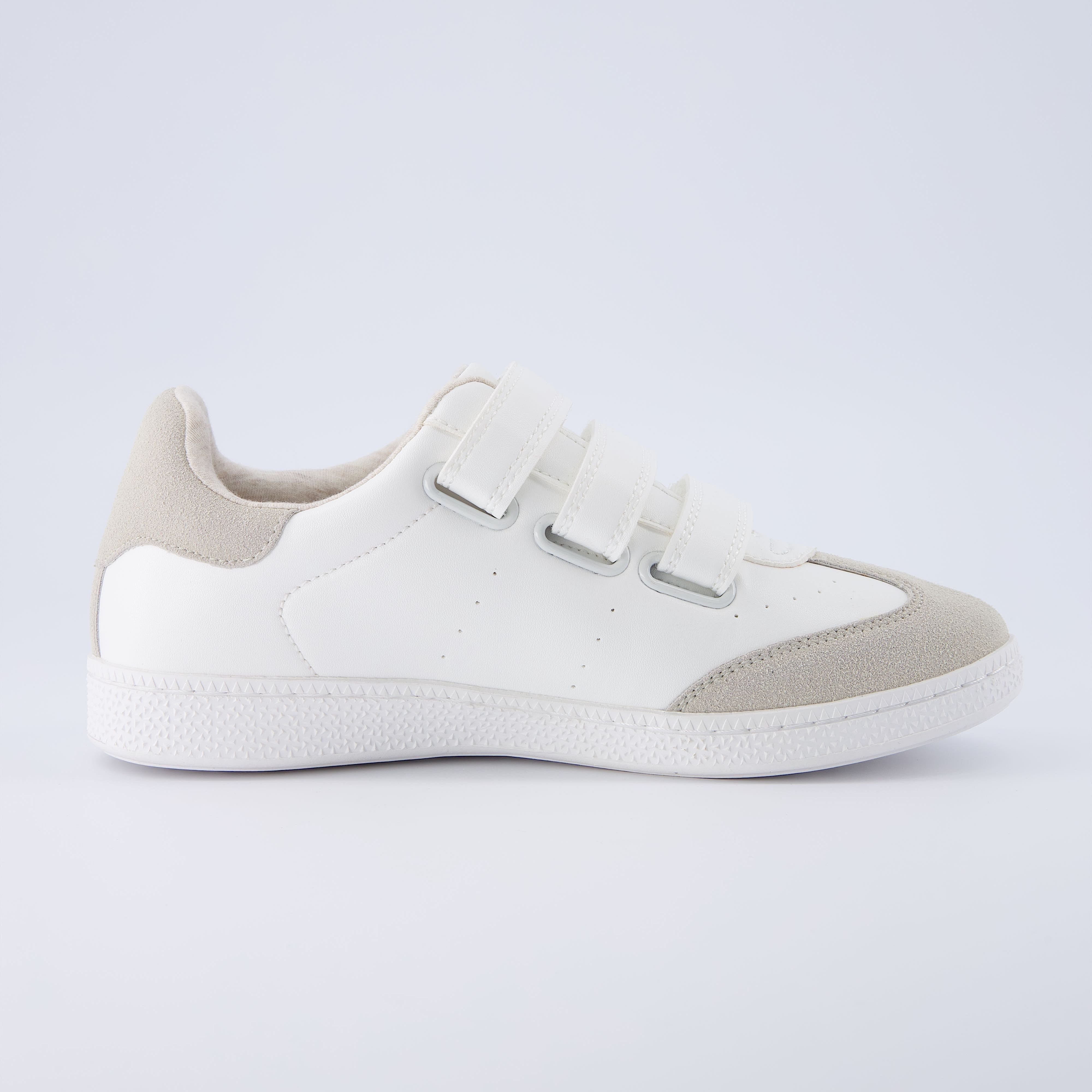 Fondue Velcro Sneaker White Grey