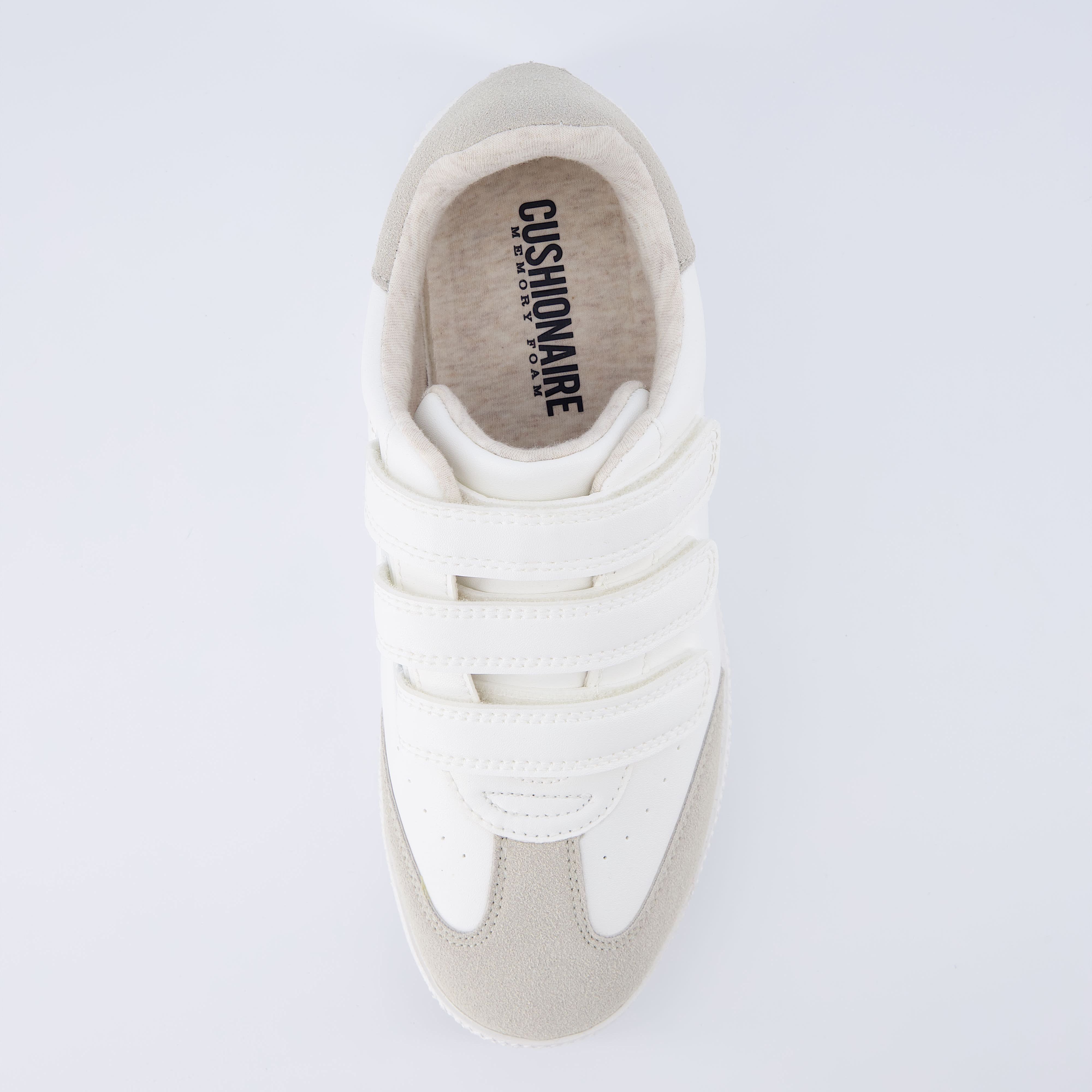 Fondue Velcro Sneaker White Grey