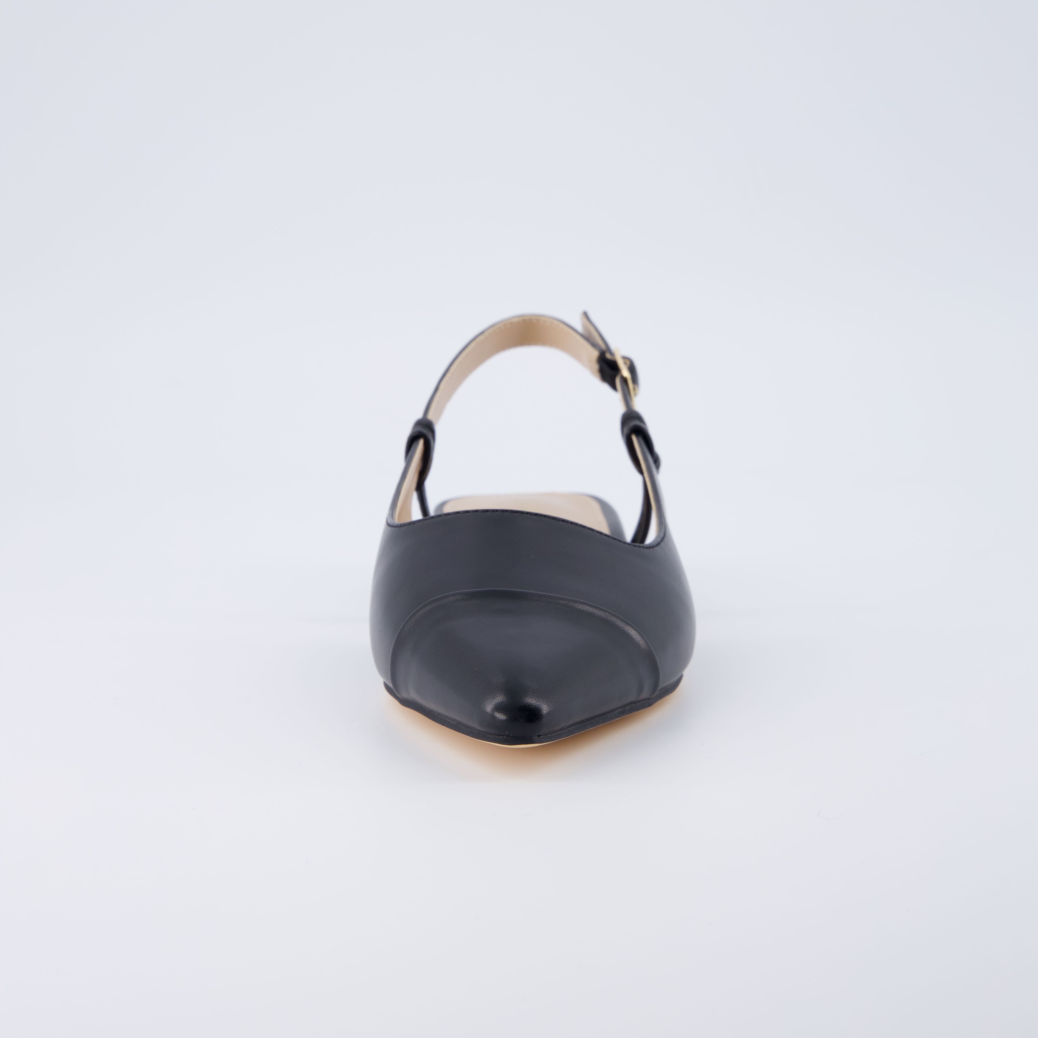 Forever Sling Back Flat Black