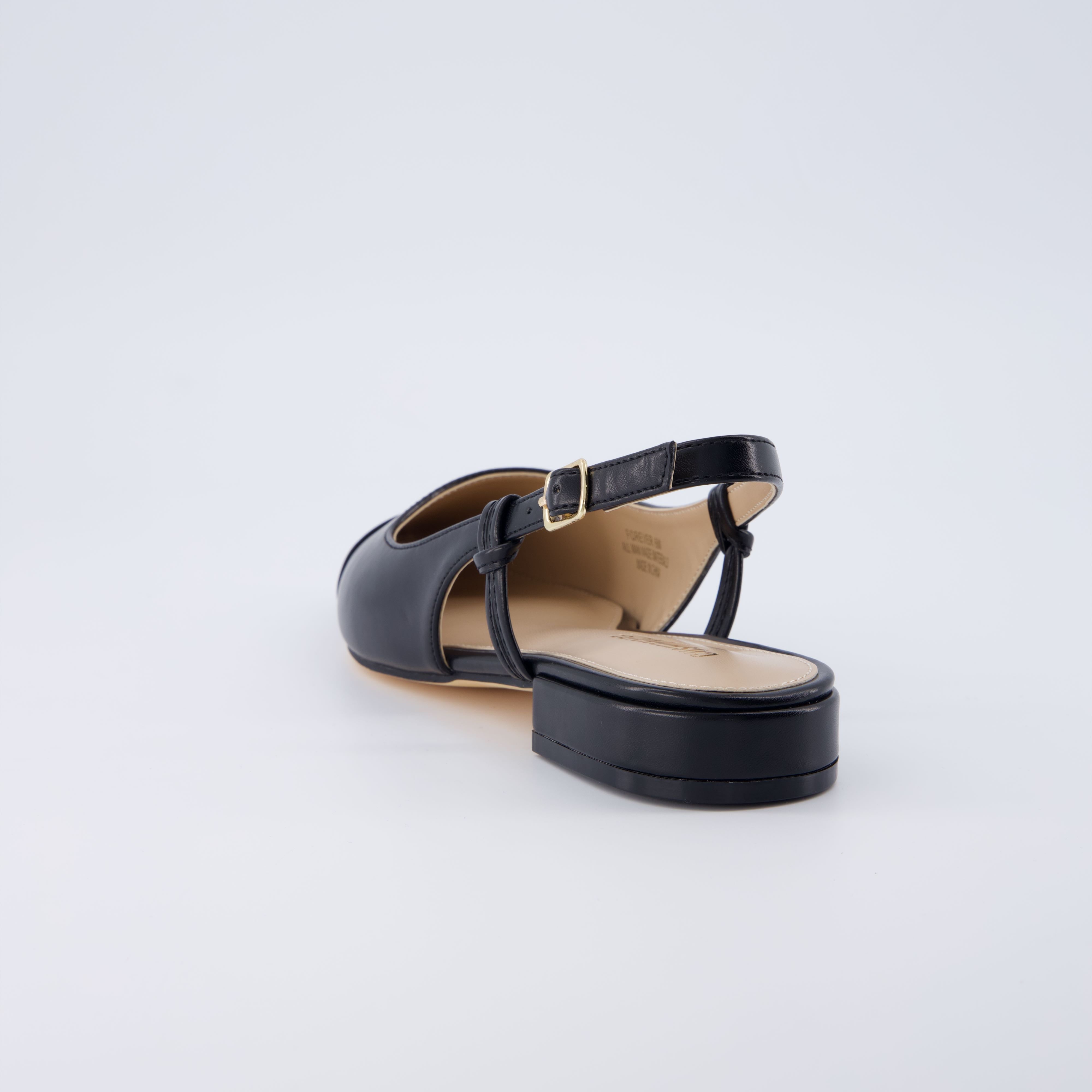 Forever Sling Back Flat Black