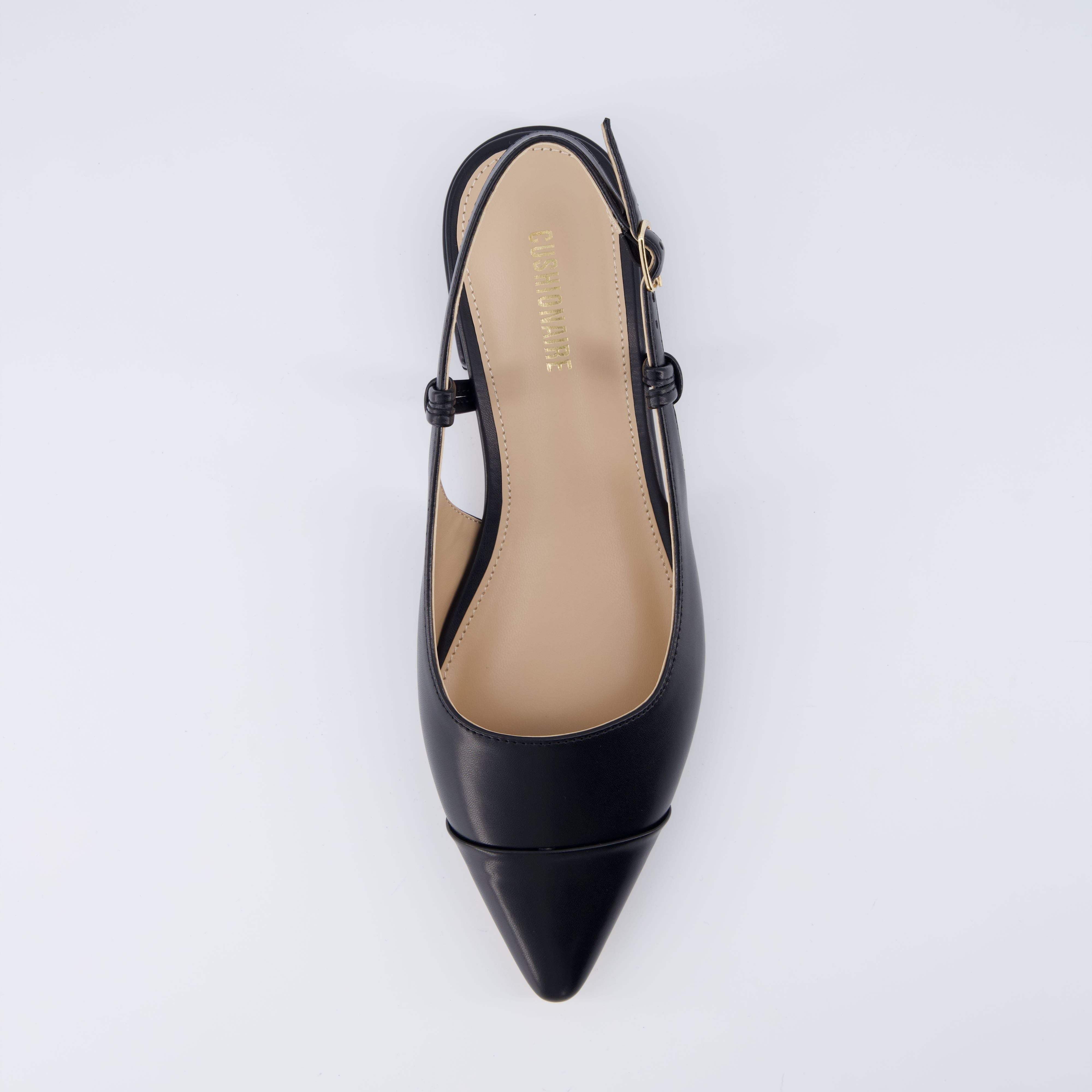 Forever Sling Back Flat Black