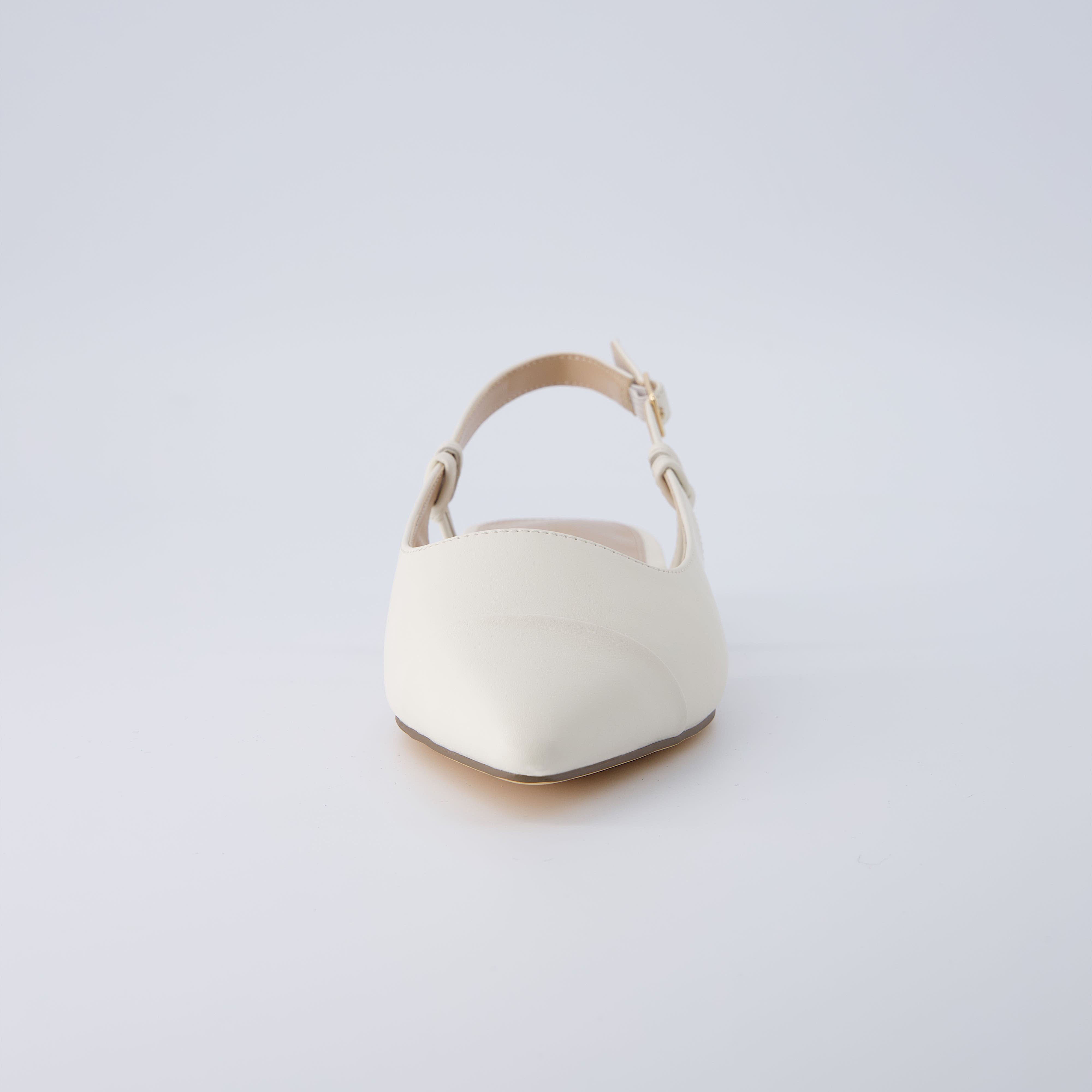 Forever Sling Back Flat Cream