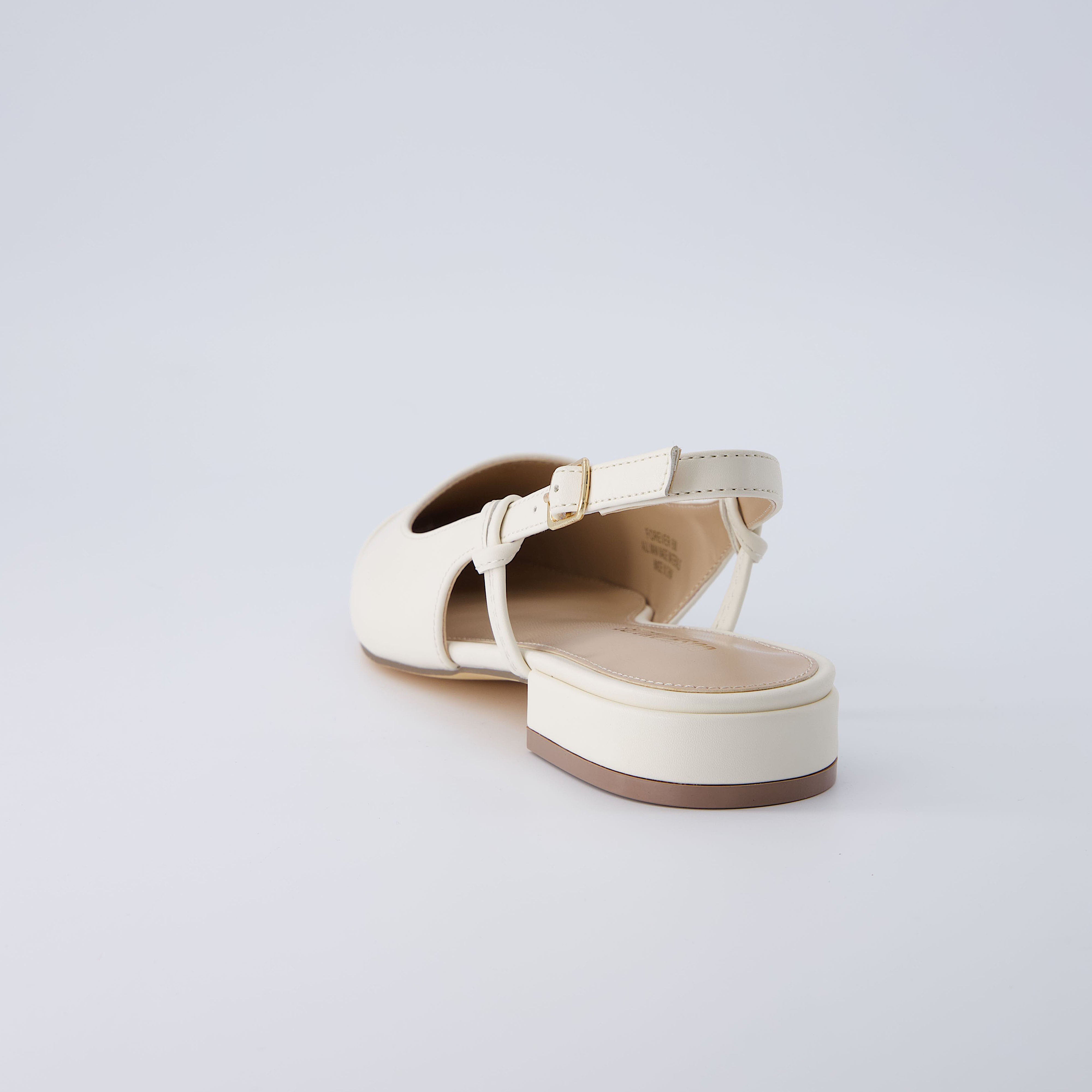 Forever Sling Back Flat Cream