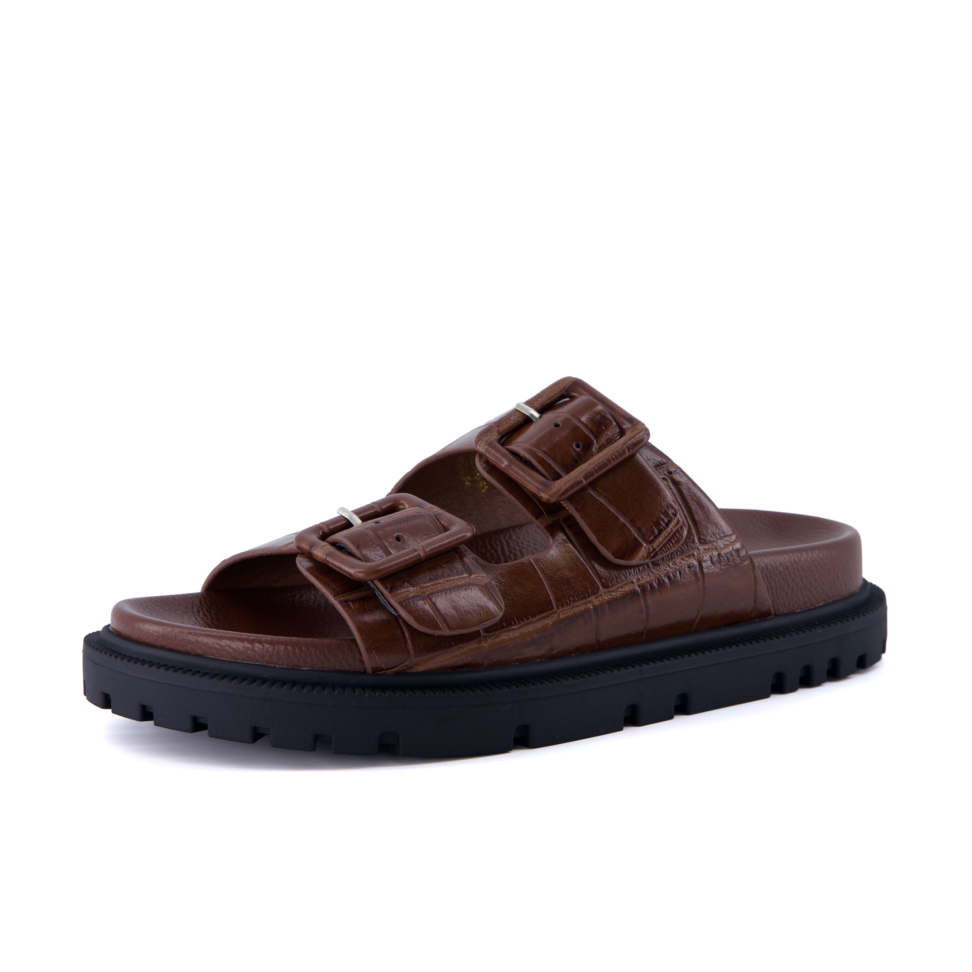 Fuse Chunky Sandals Brown Medium