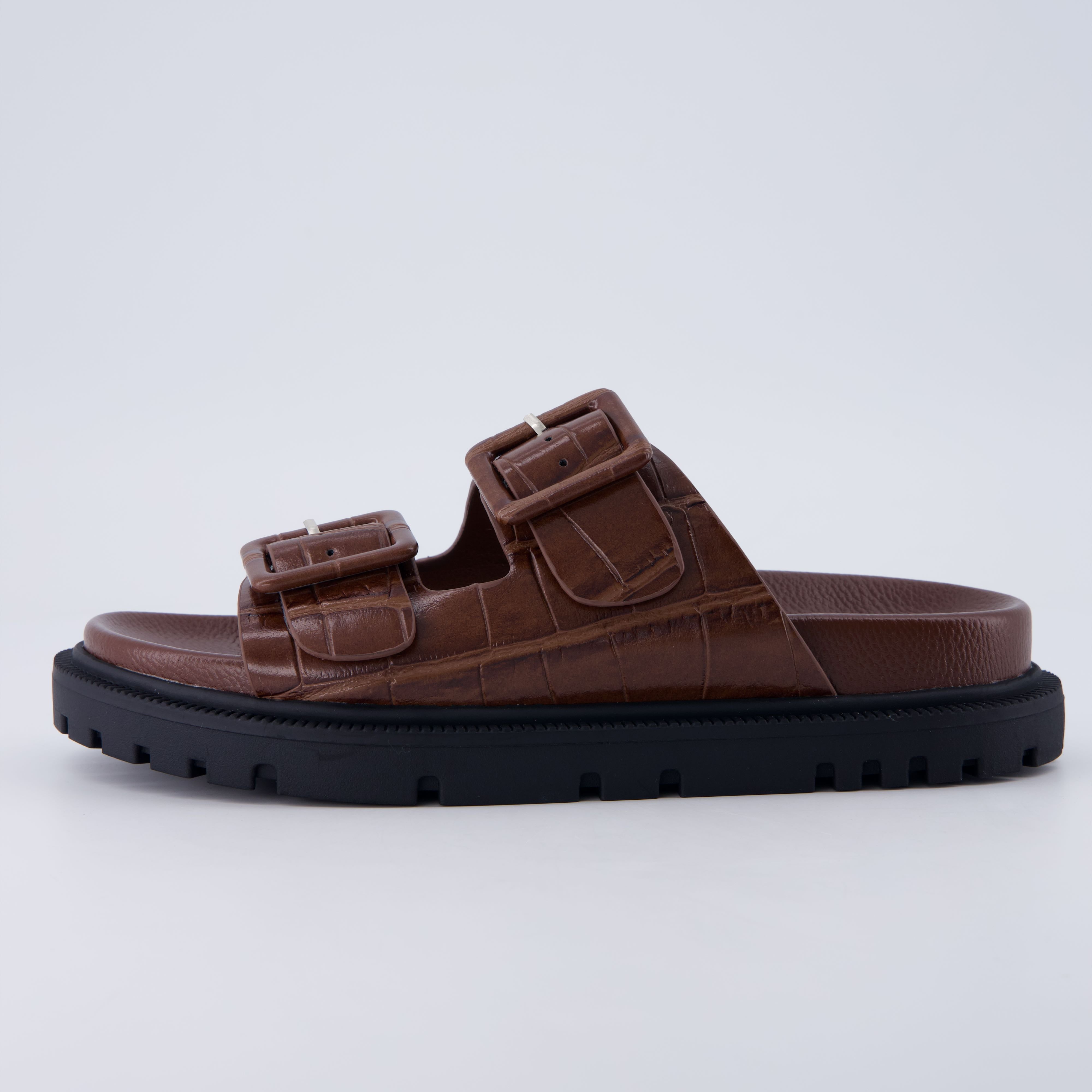 Fuse Chunky Sandals Brown Medium