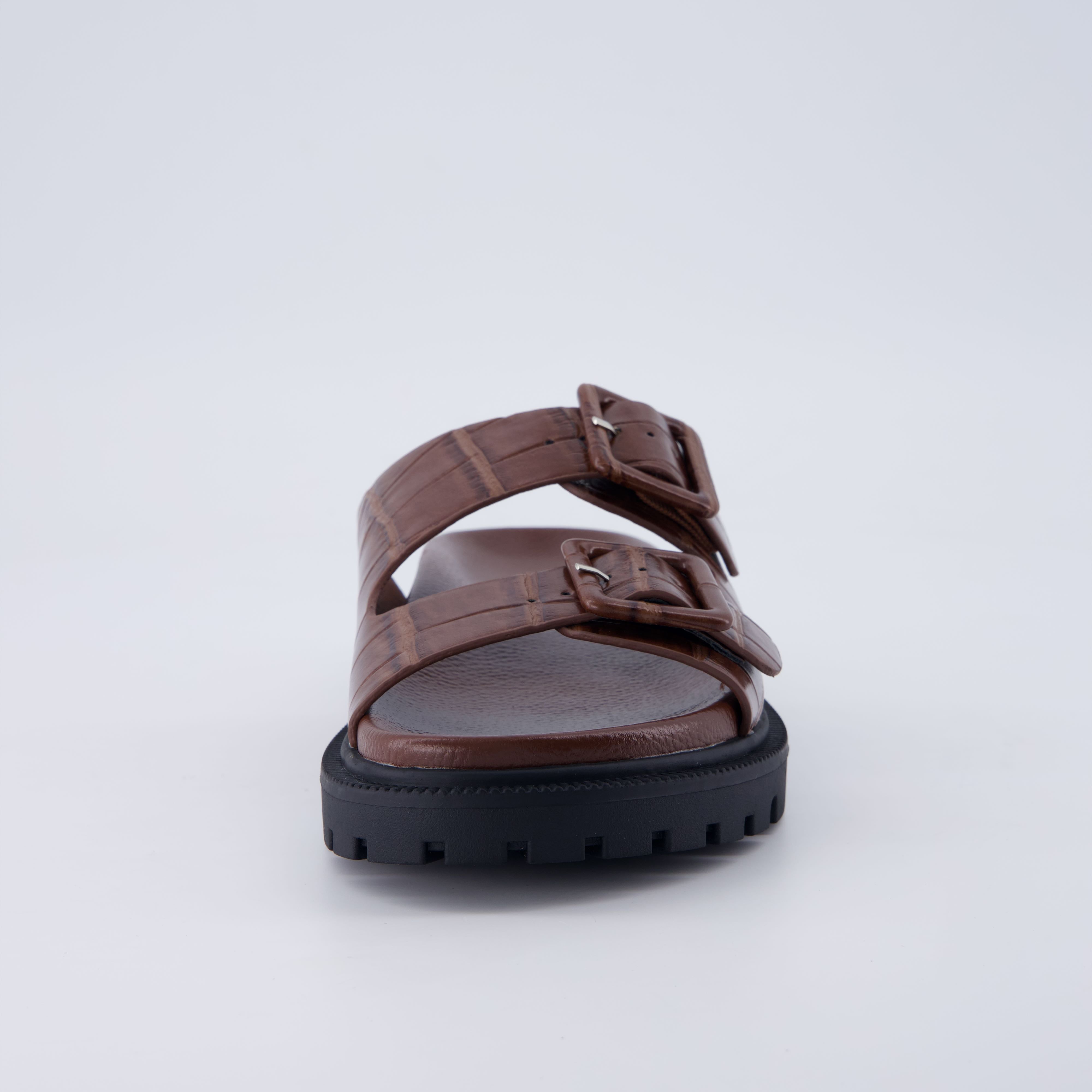 Fuse Chunky Sandals Brown Medium