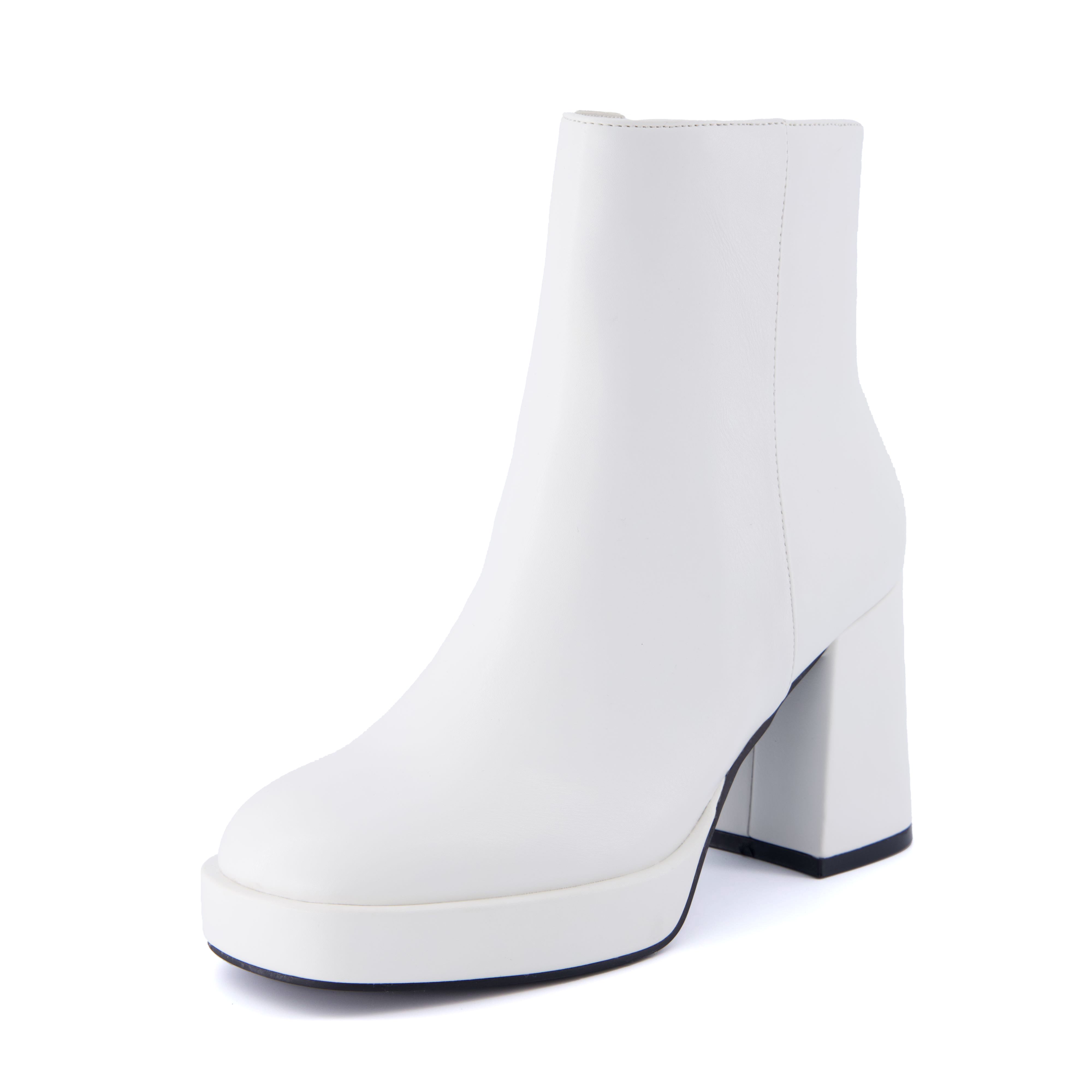 Gallerie Platform Dress Boot White