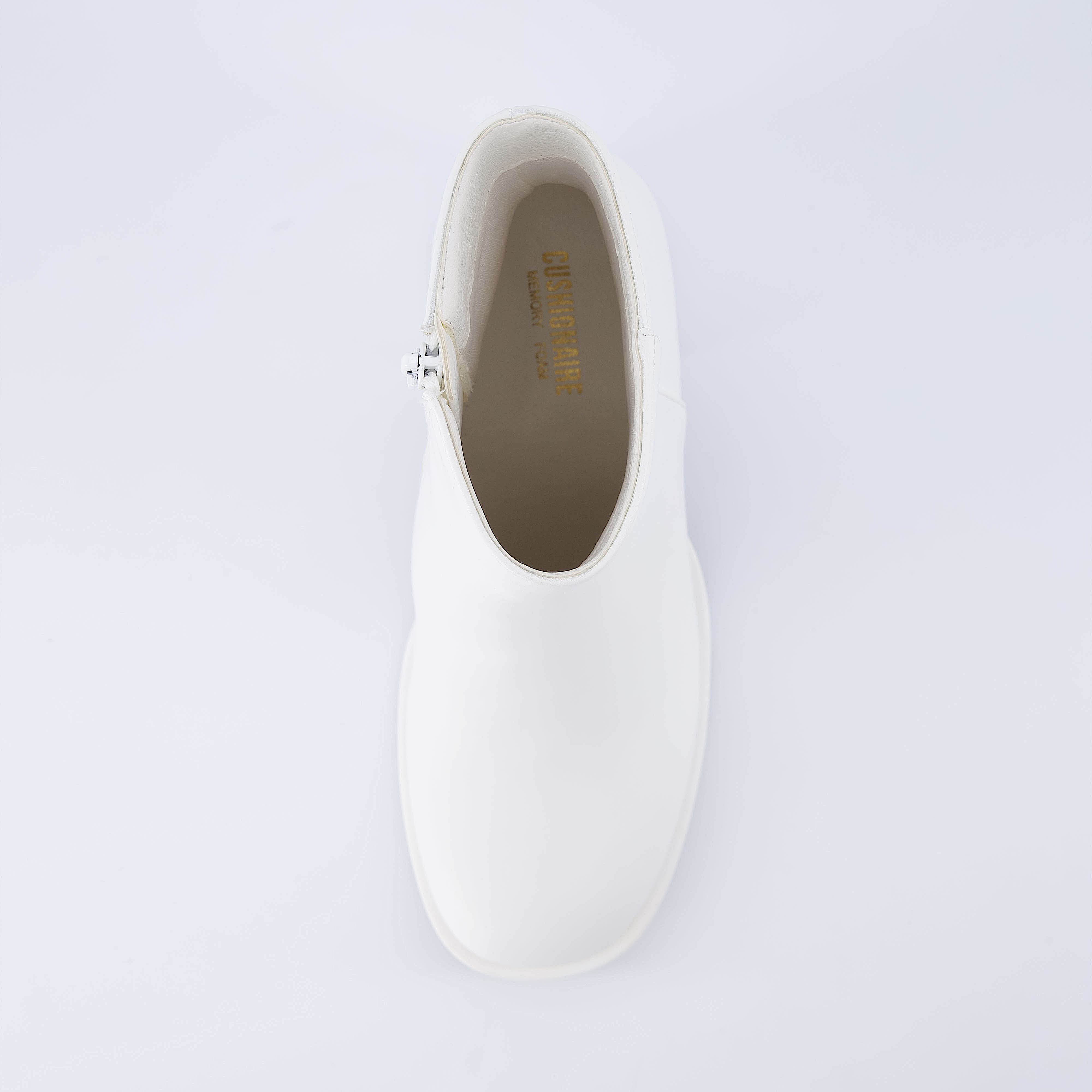 Gallerie Platform Dress Boot White