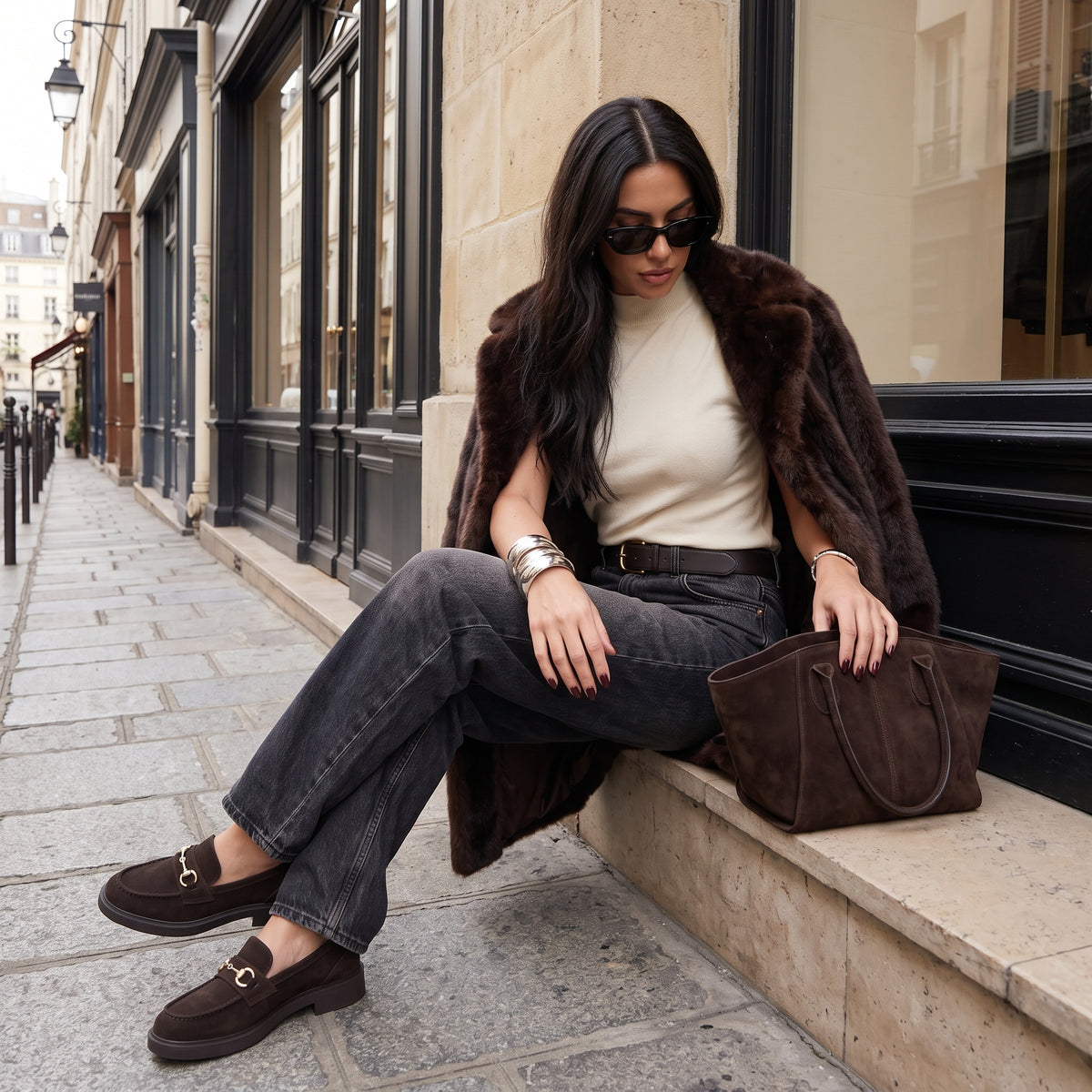 Gamble Genuine Leather Loafers Chocolate