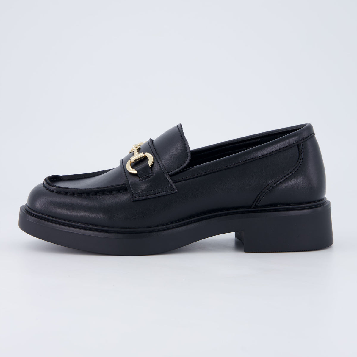 Gamble Genuine Leather Loafers Black