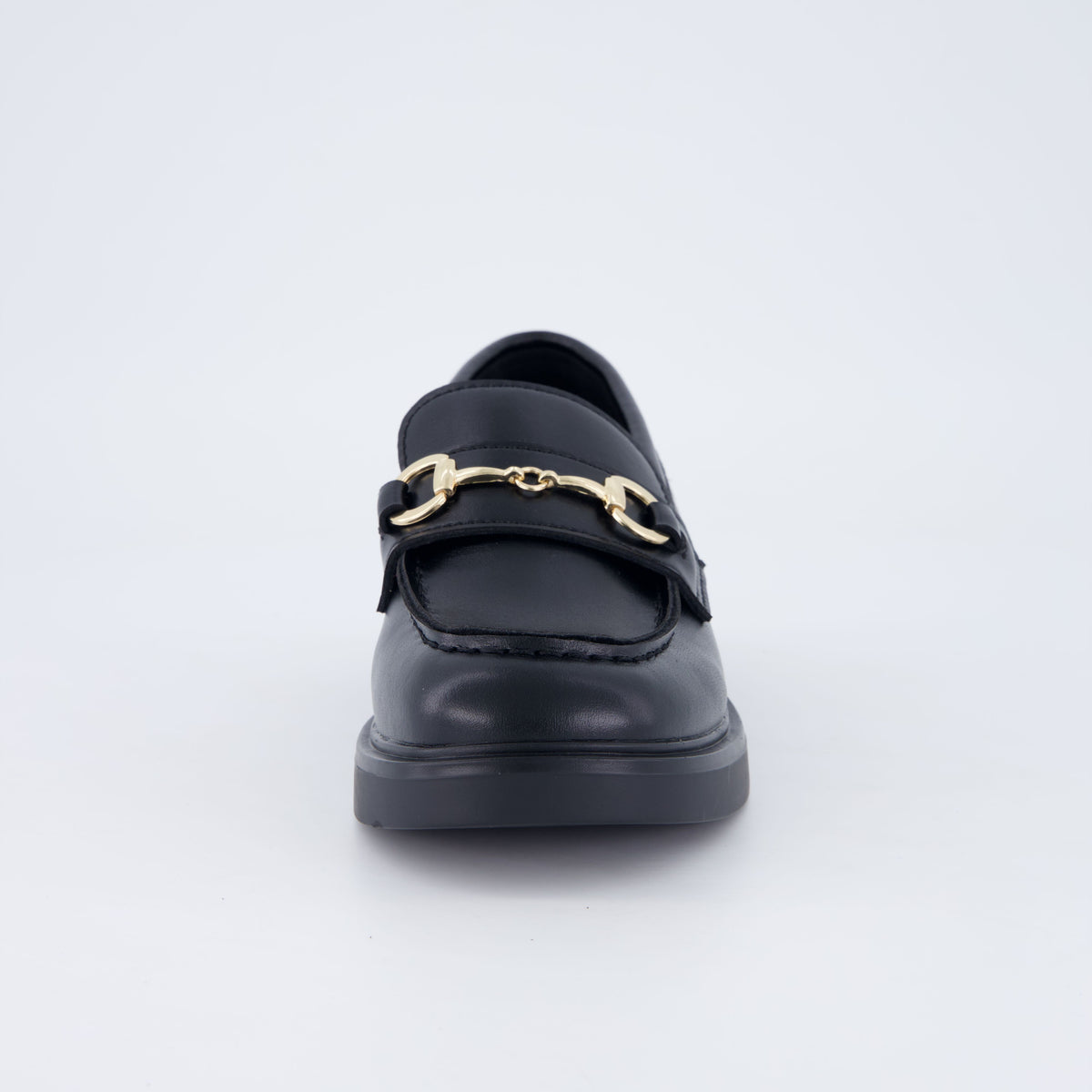 Gamble Genuine Leather Loafers Black