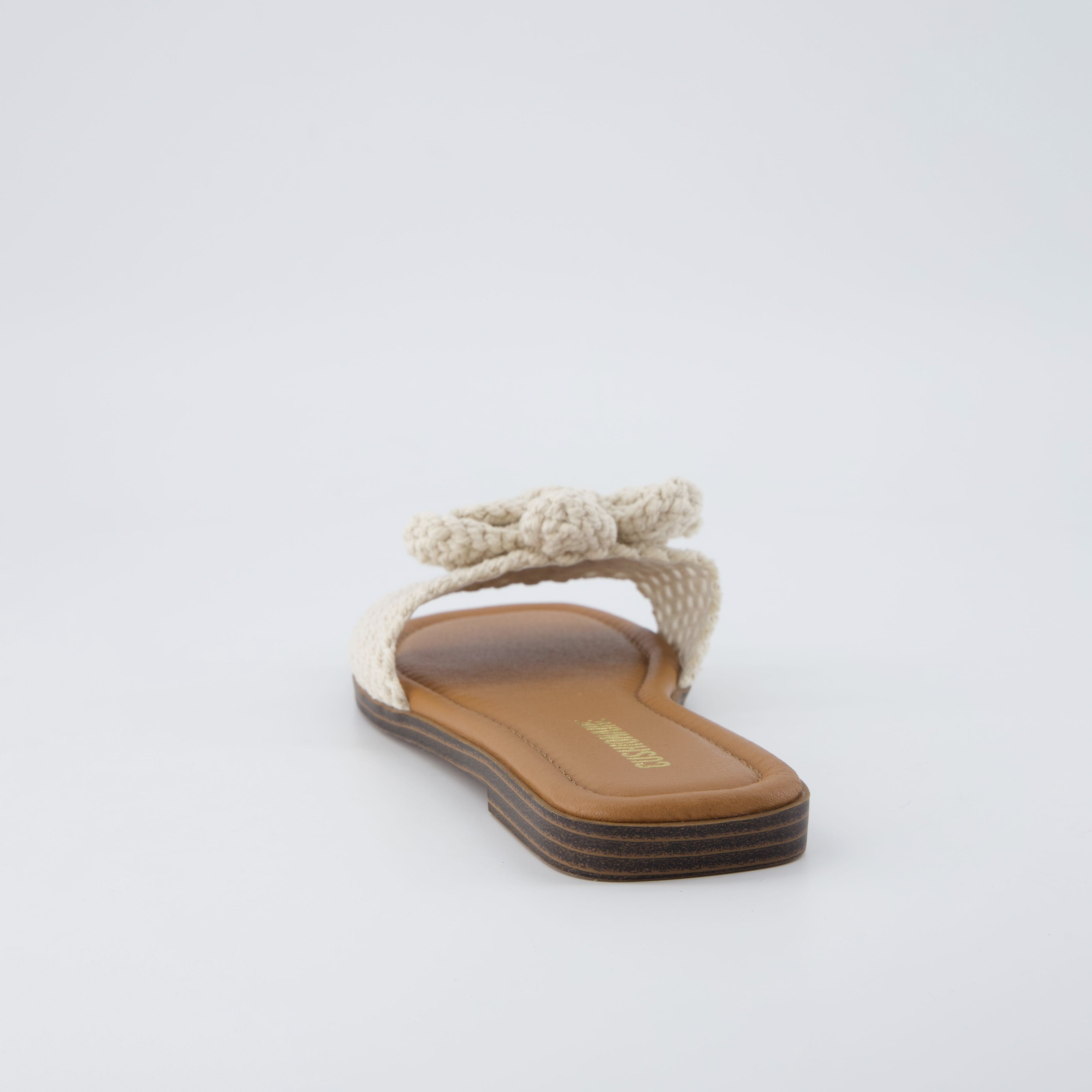 Gemma Knit Slides Natural