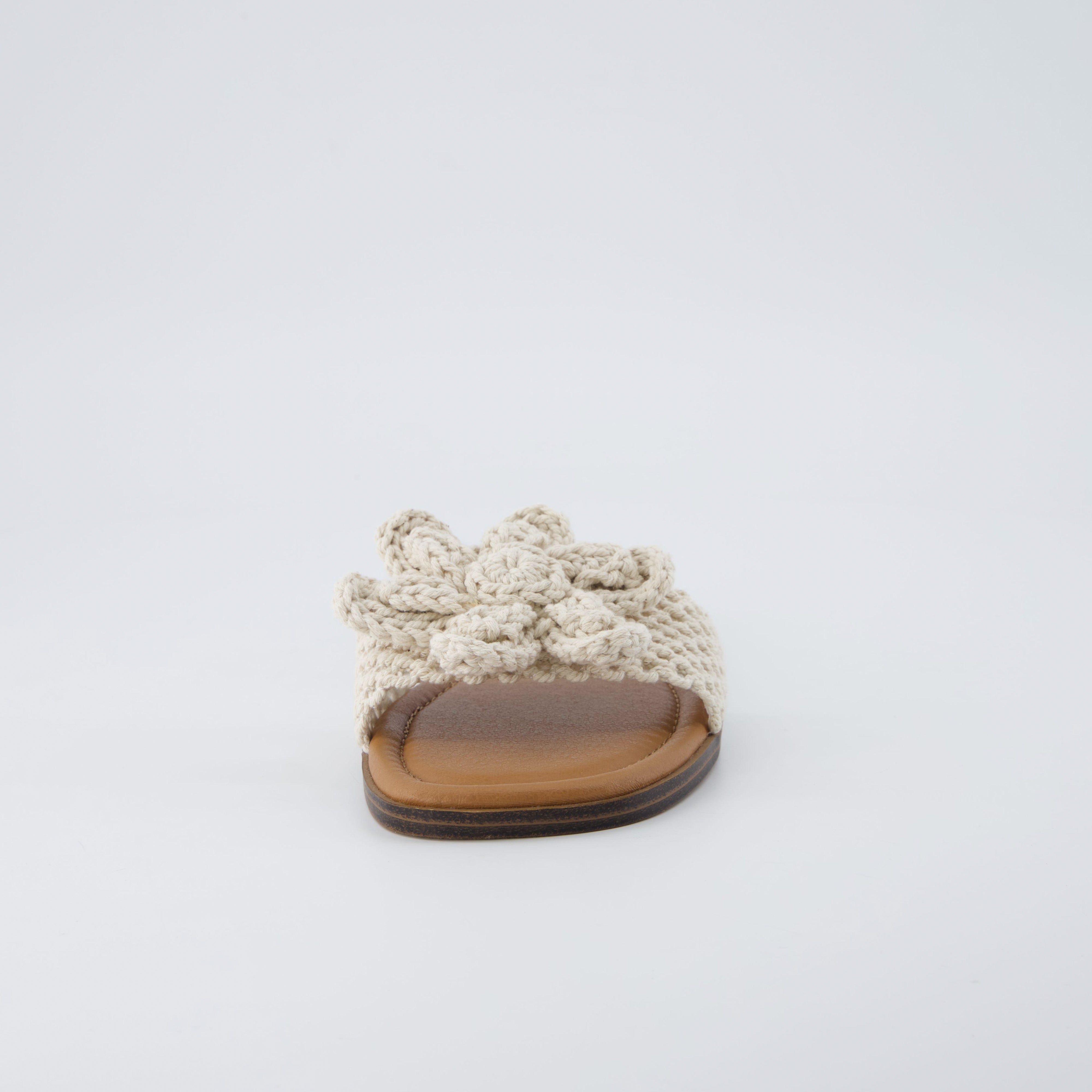 Gemma Knit Slides Natural