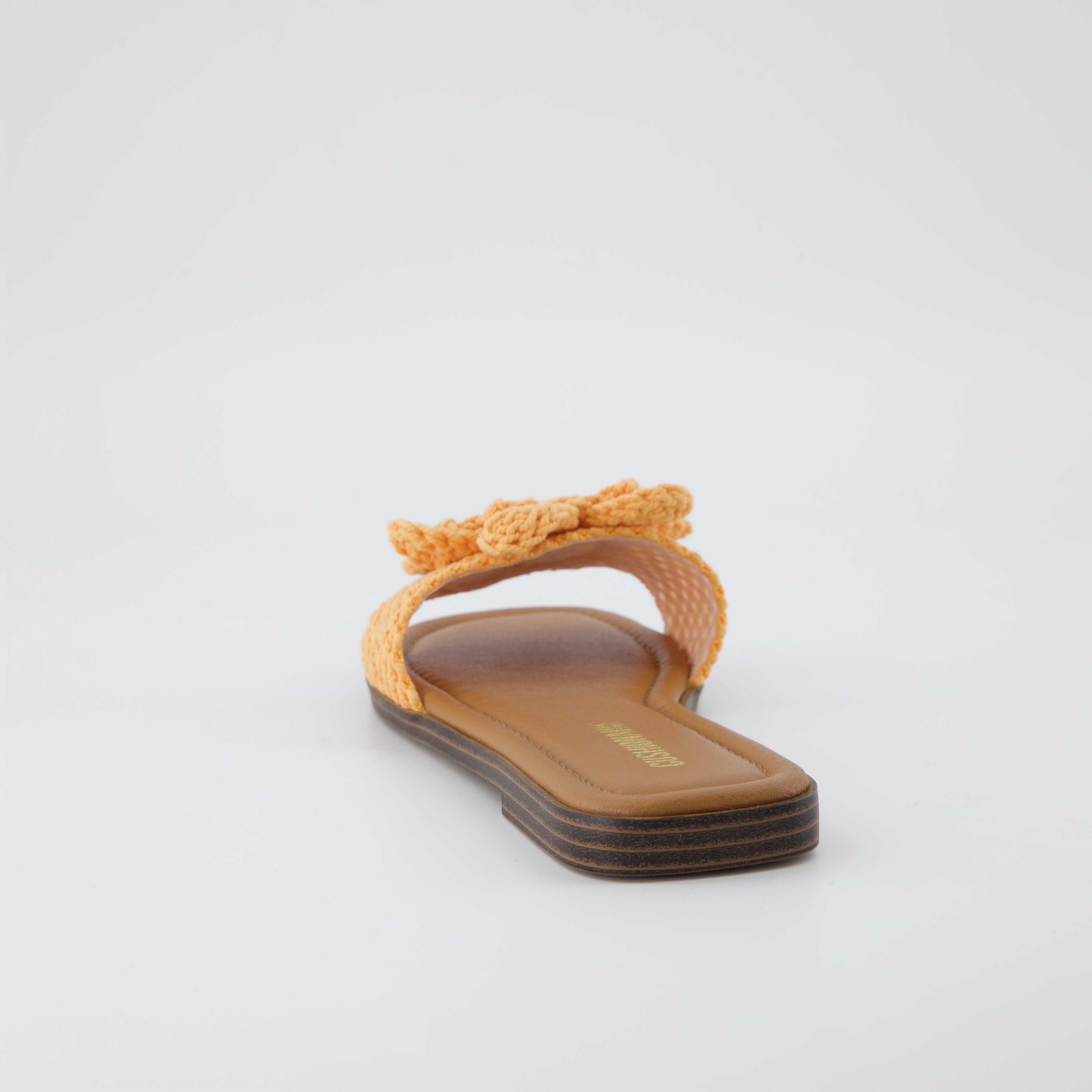 Gemma Knit Slides Orange