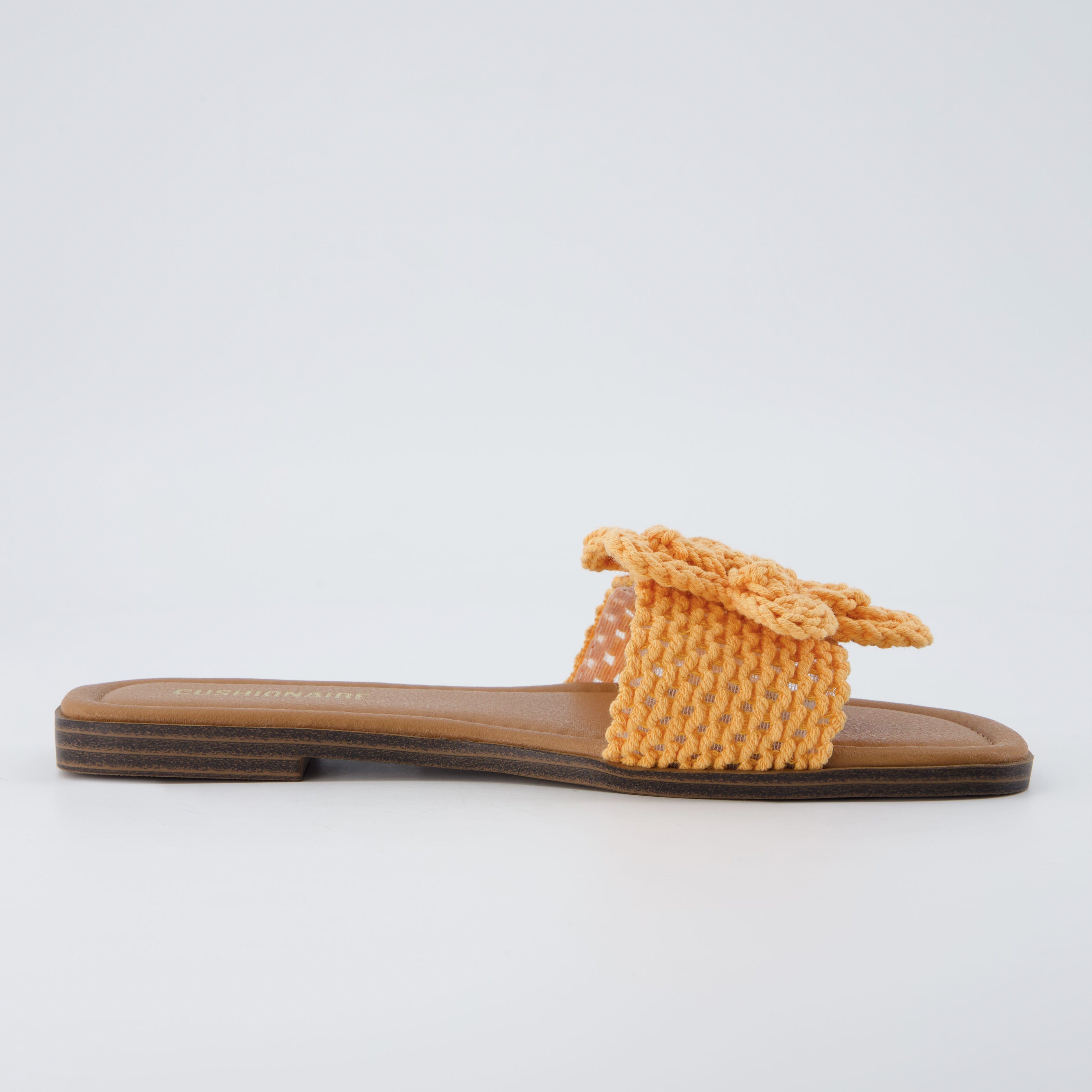 Gemma Knit Slides Orange