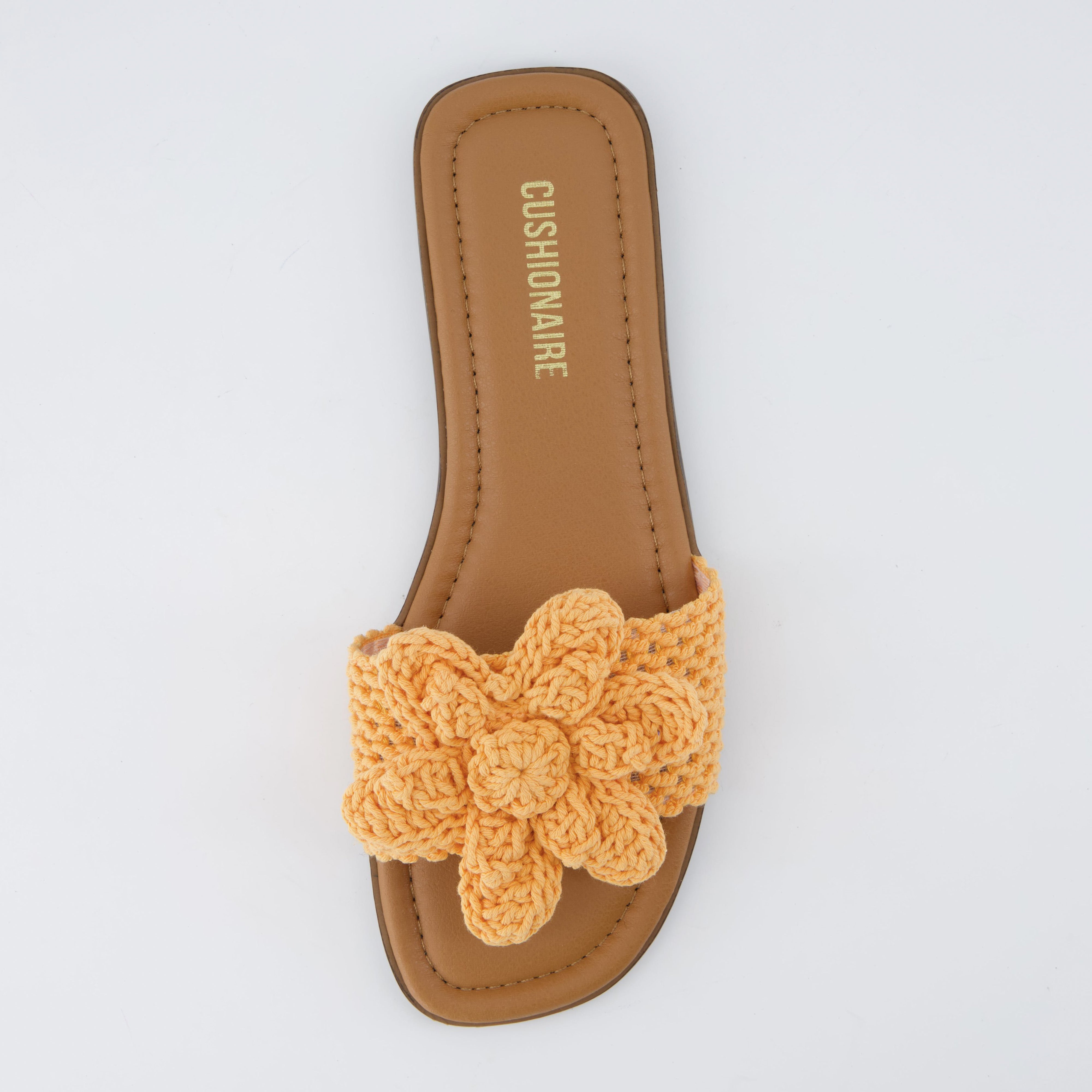 Gemma Knit Slides Orange