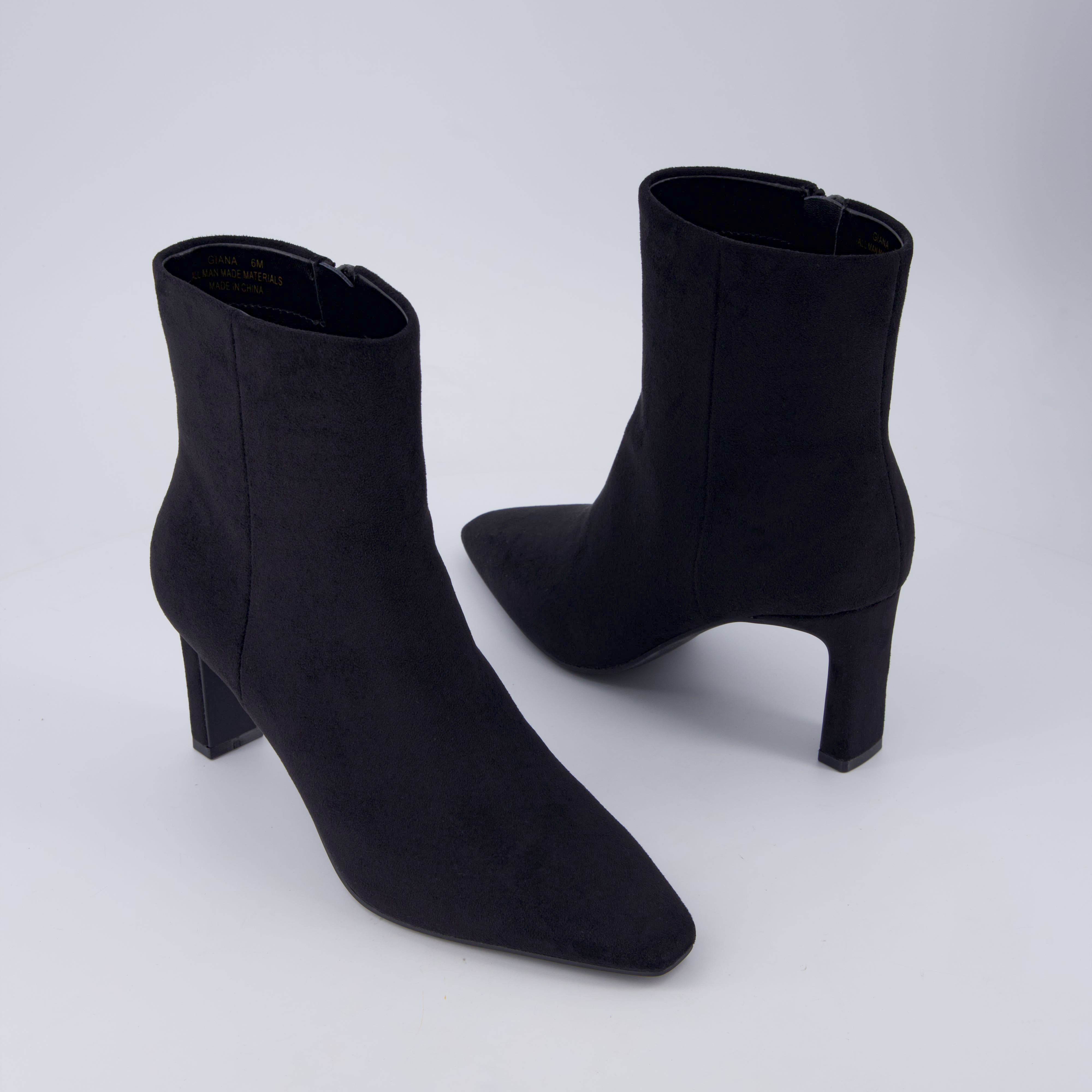 Giana High Heel Ankle Boots Black Medium