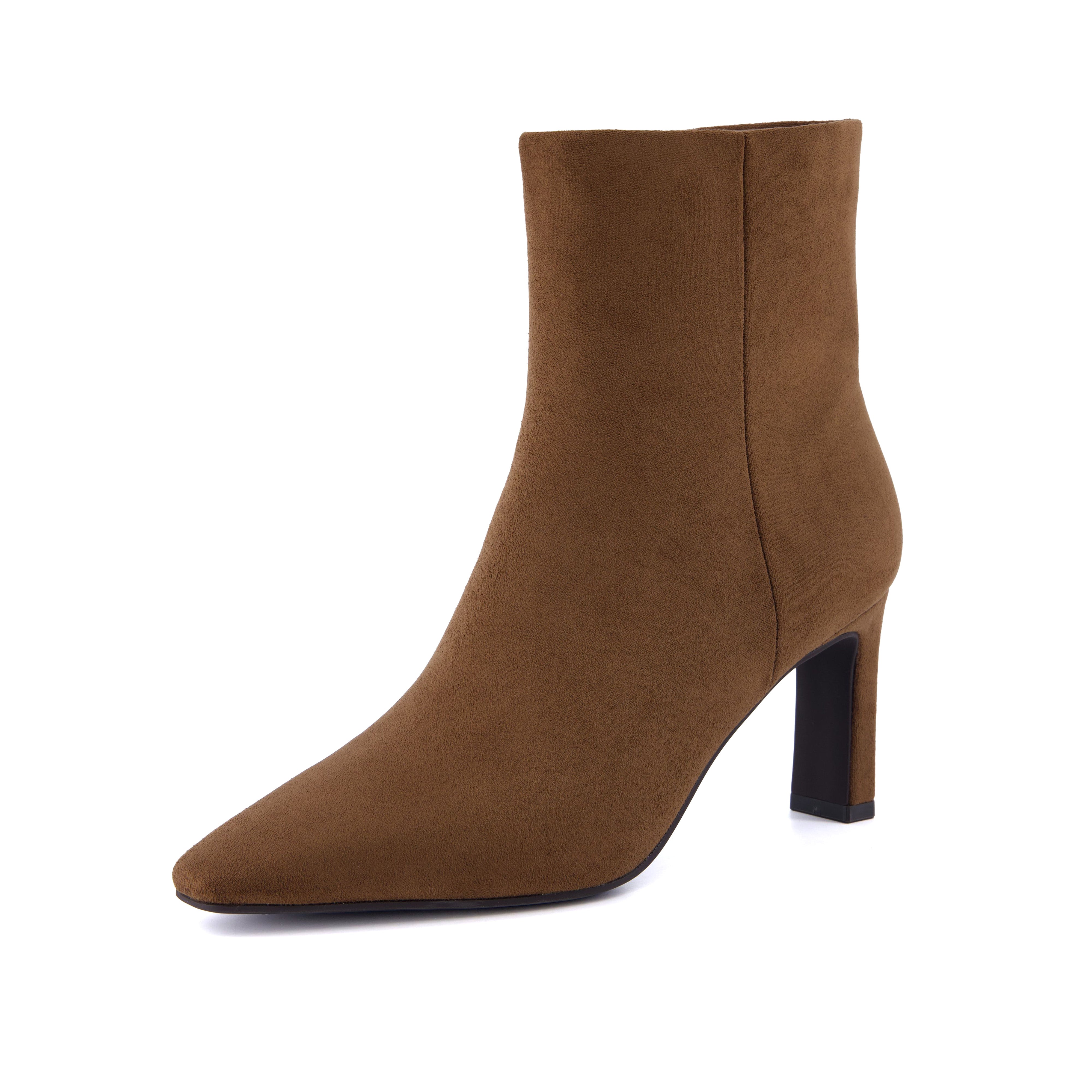 Giana High Heel Ankle Boots Tobacco Medium