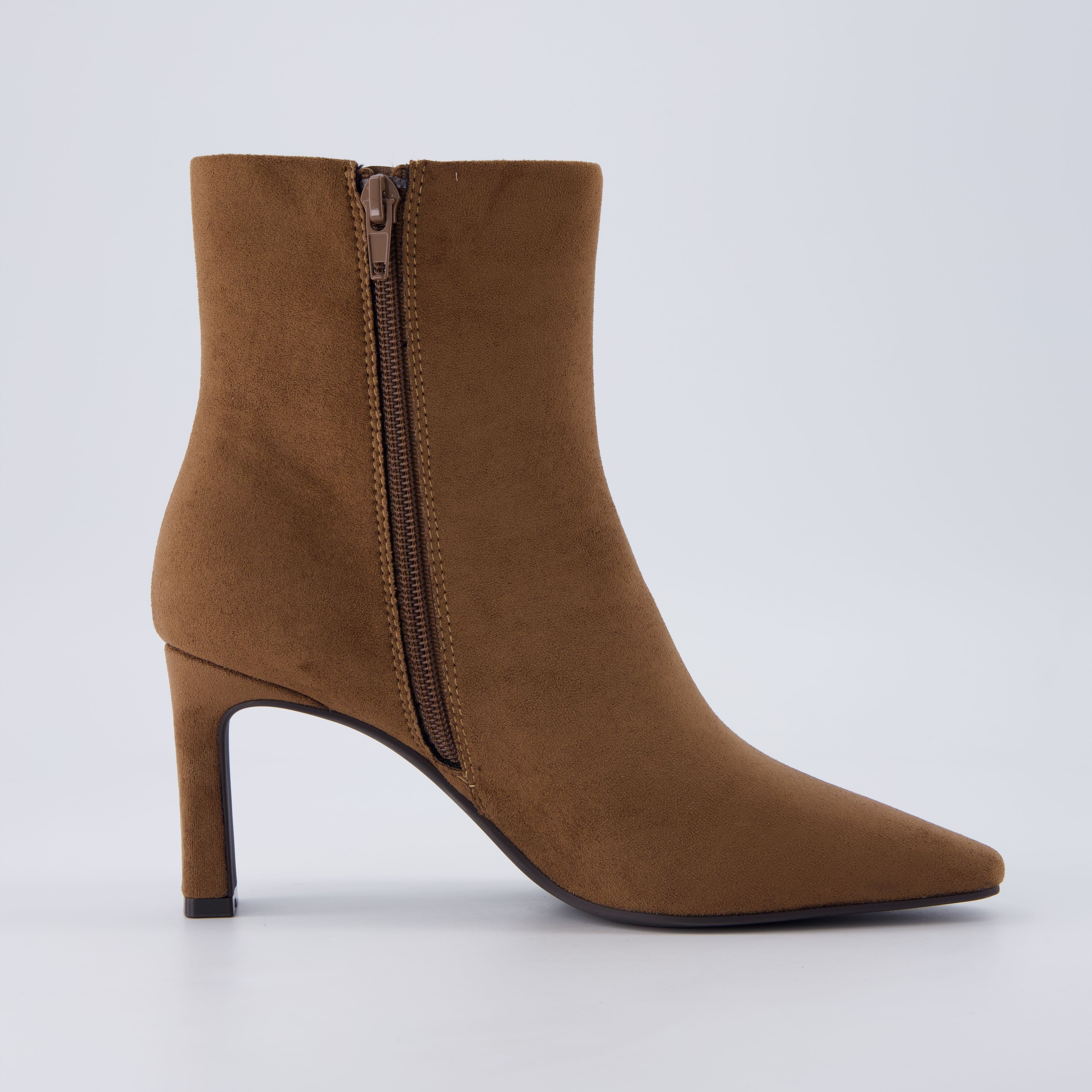 Giana High Heel Ankle Boots Tobacco Medium