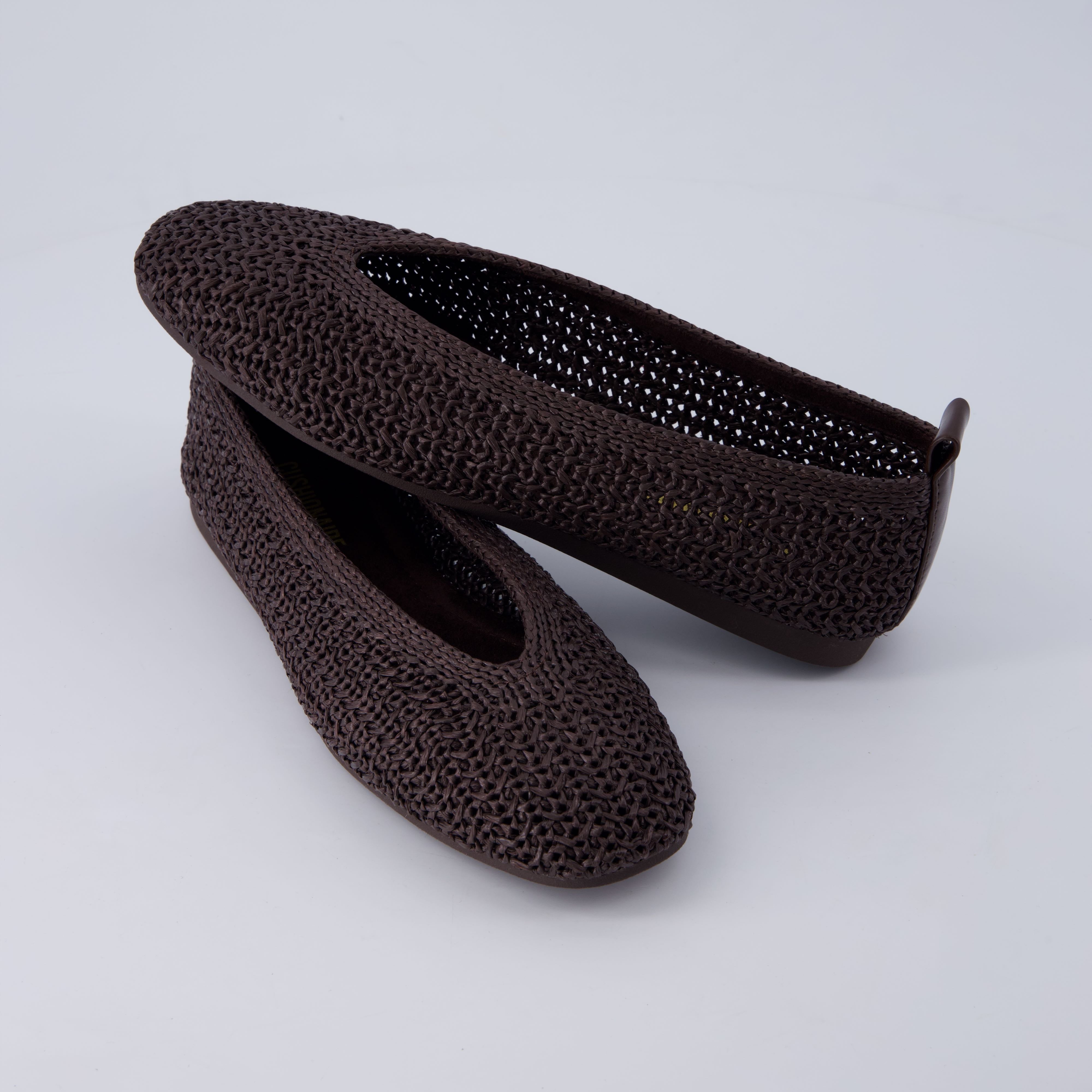 Gilt Woven Ballet Flats