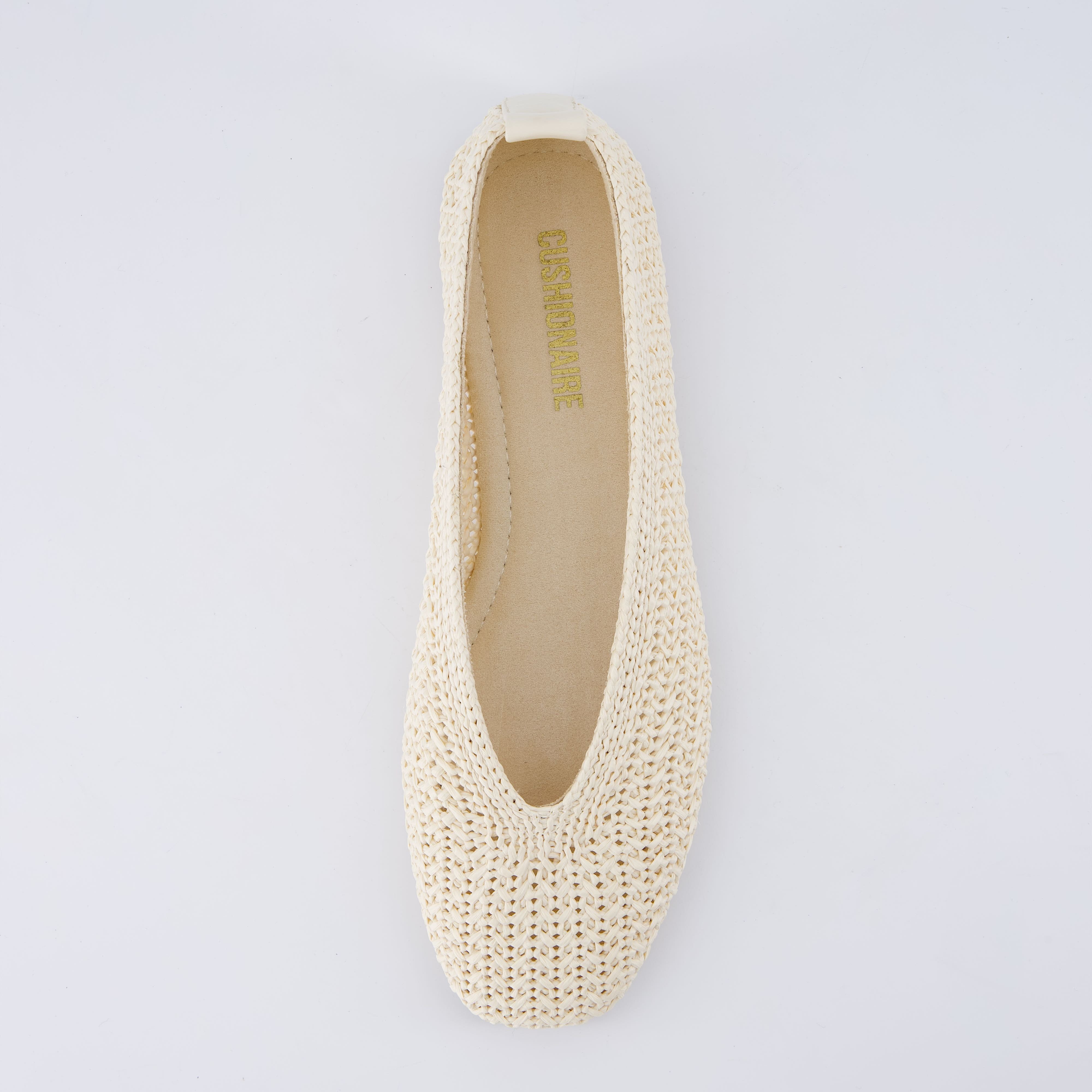 Gilt Woven Ballet Flats